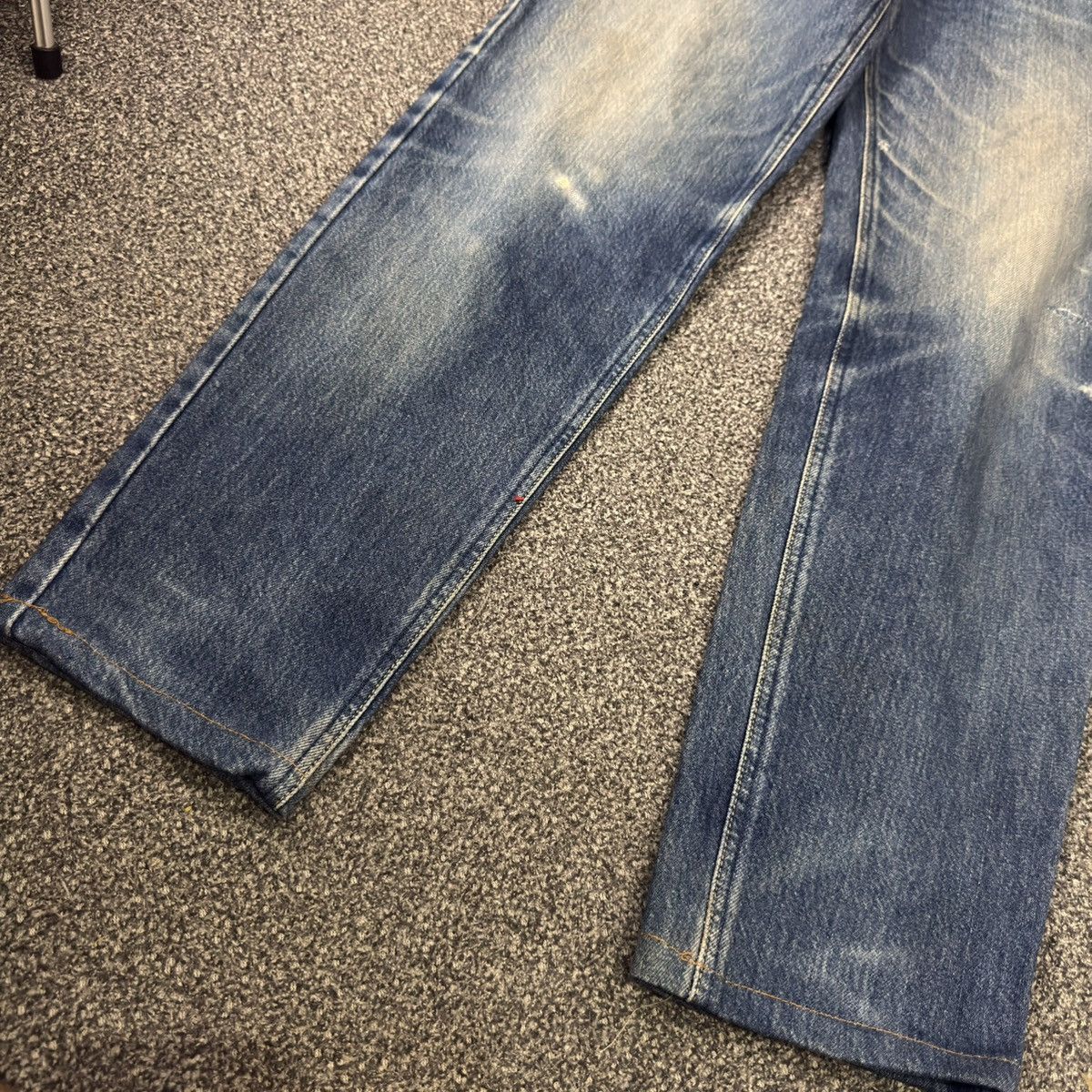 Denim & Co. 🔥🇯🇵 Vintage 90s Lee Distressed Faded Blue Wash Denim W32 Size US 32 / EU 48 - 6 Thumbnail