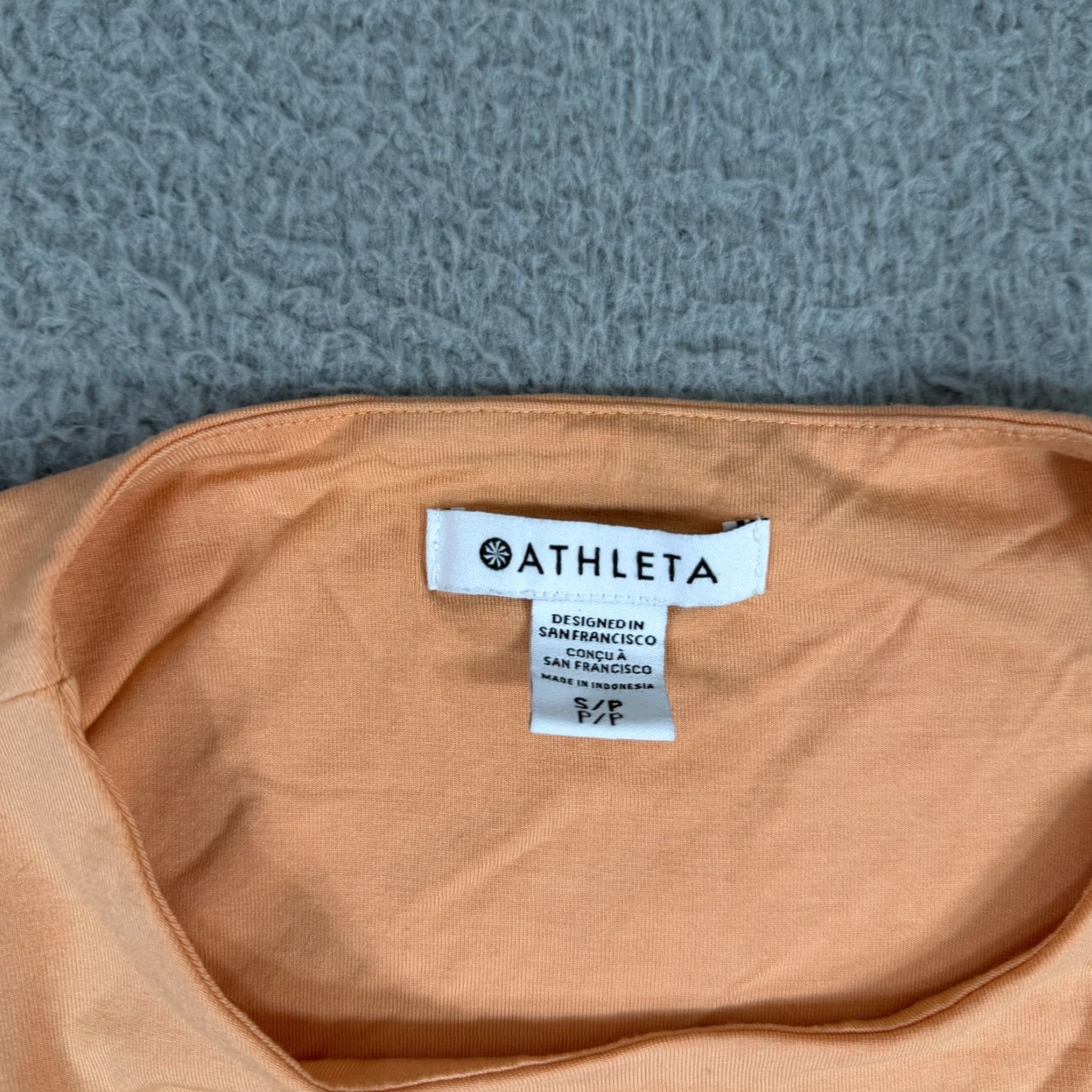 Athleta VINTAGE Athleta Tank Dress Orange Sleeveless Modal Knee Length PS Women - 531173-08 Size S / US 4 / IT 40 - 7 Thumbnail
