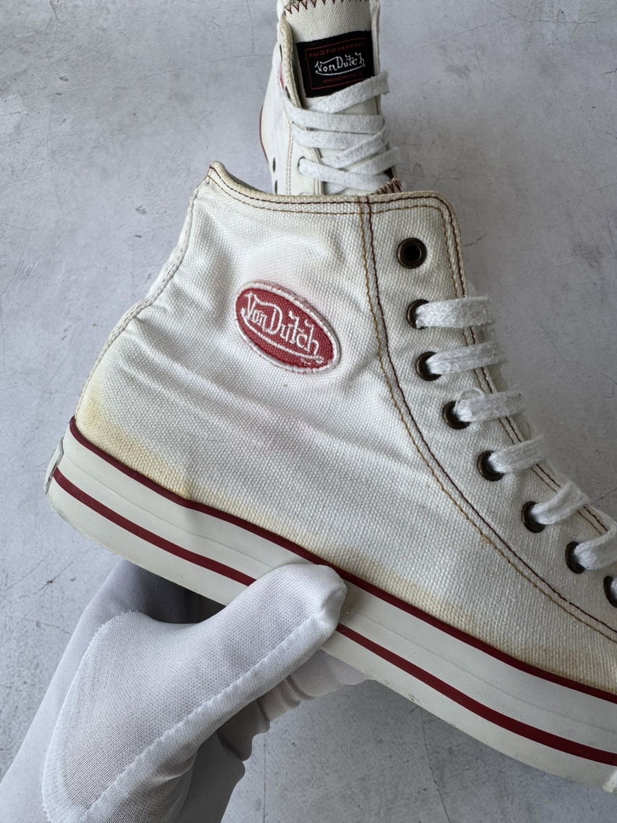 Vintage × Von Dutch Von Dutch Hi Top Sneakers Vintage Size US 6 / IT 36 - 8 Thumbnail