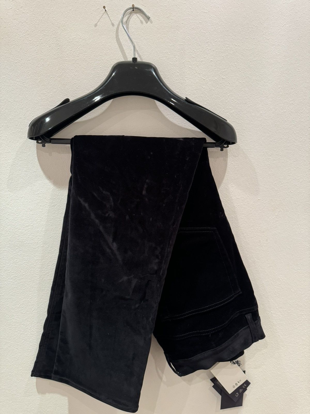 Prada Prada 5-Pocket Black Velvet Denim Jean Pants Size US 33 - 5 Thumbnail