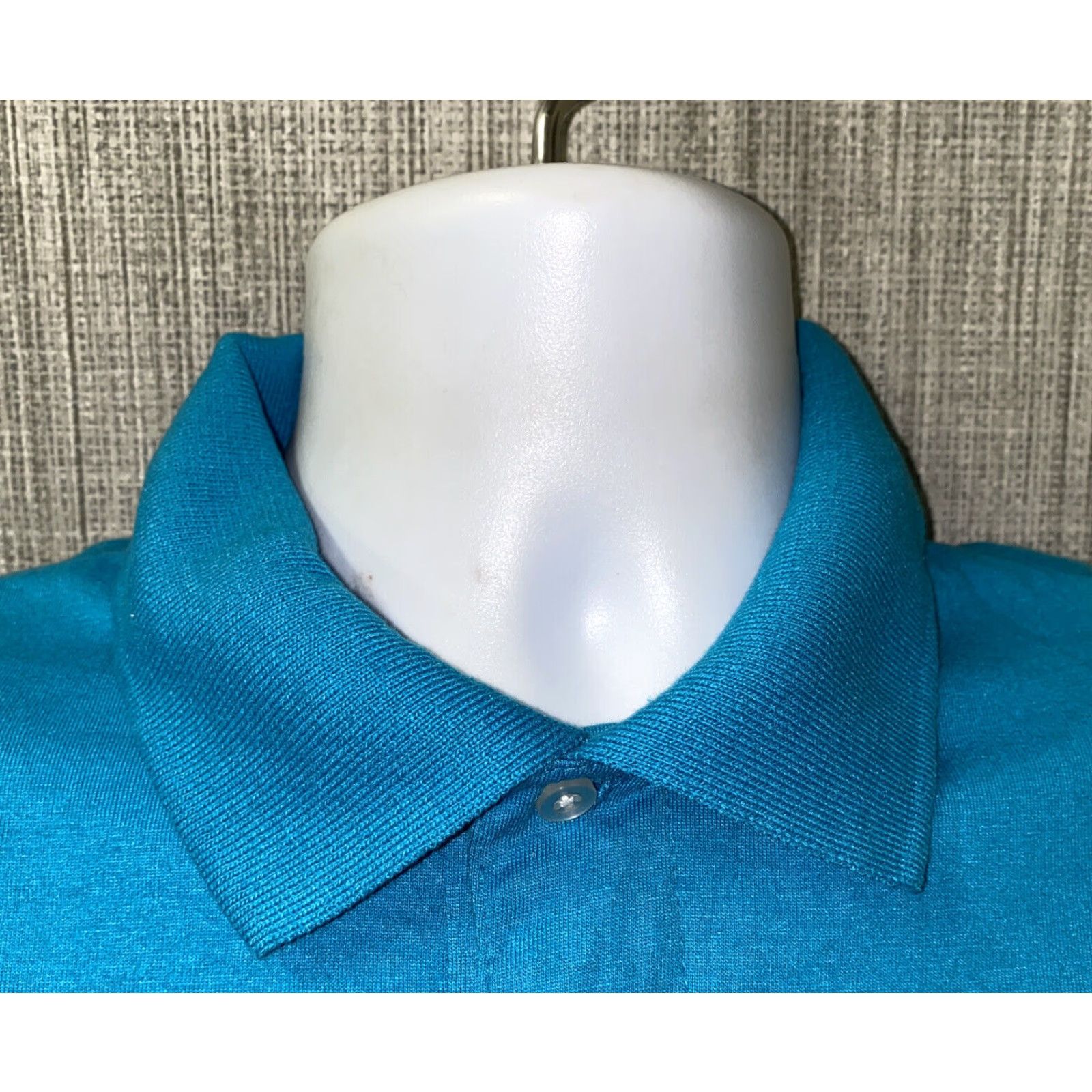 Jerzees Jerzees Polo Shirt Teal Short Sleeve USA Made Golf Mens L Size US L / EU 52-54 / 3 - 4 Thumbnail