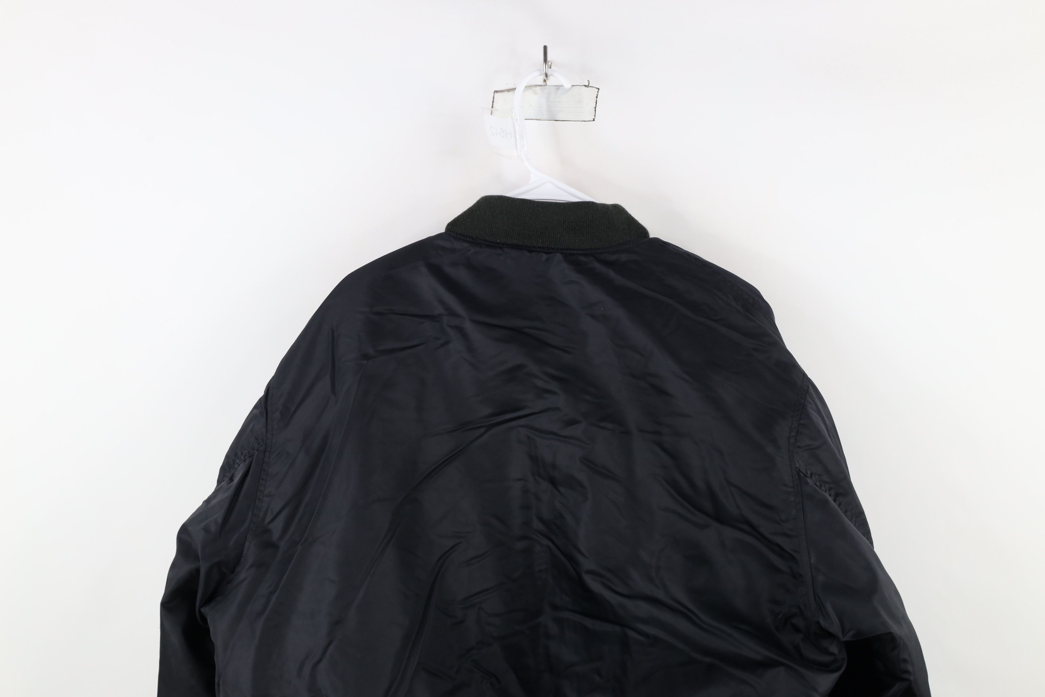Southpole × Vintage Vintage 90s Y2K Southpole Military Bomber Jacket Black Size US L / EU 52-54 / 3 - 14 Thumbnail
