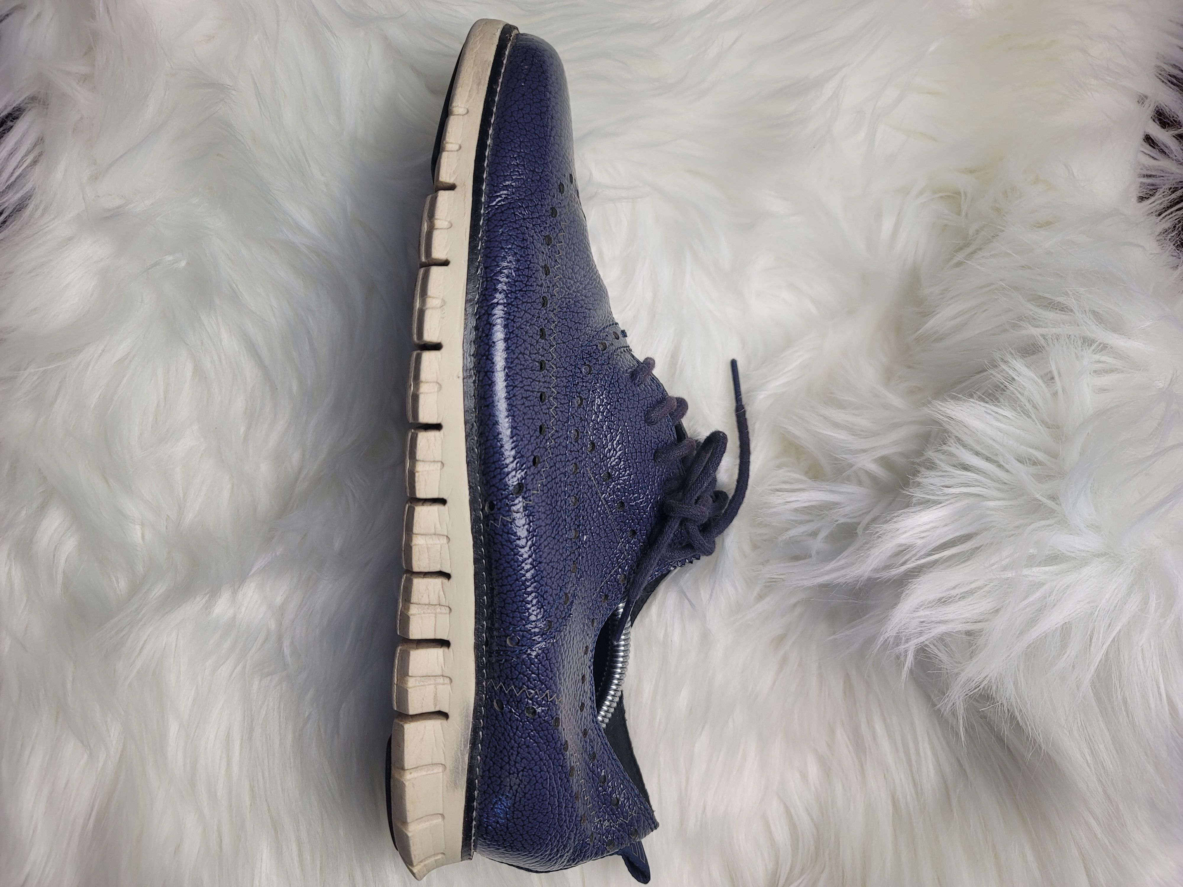 Cole Haan Cole Haan Zerogrand Oxford II Size 10M Blue leather Size US 10 / EU 43 - 2 Thumbnail