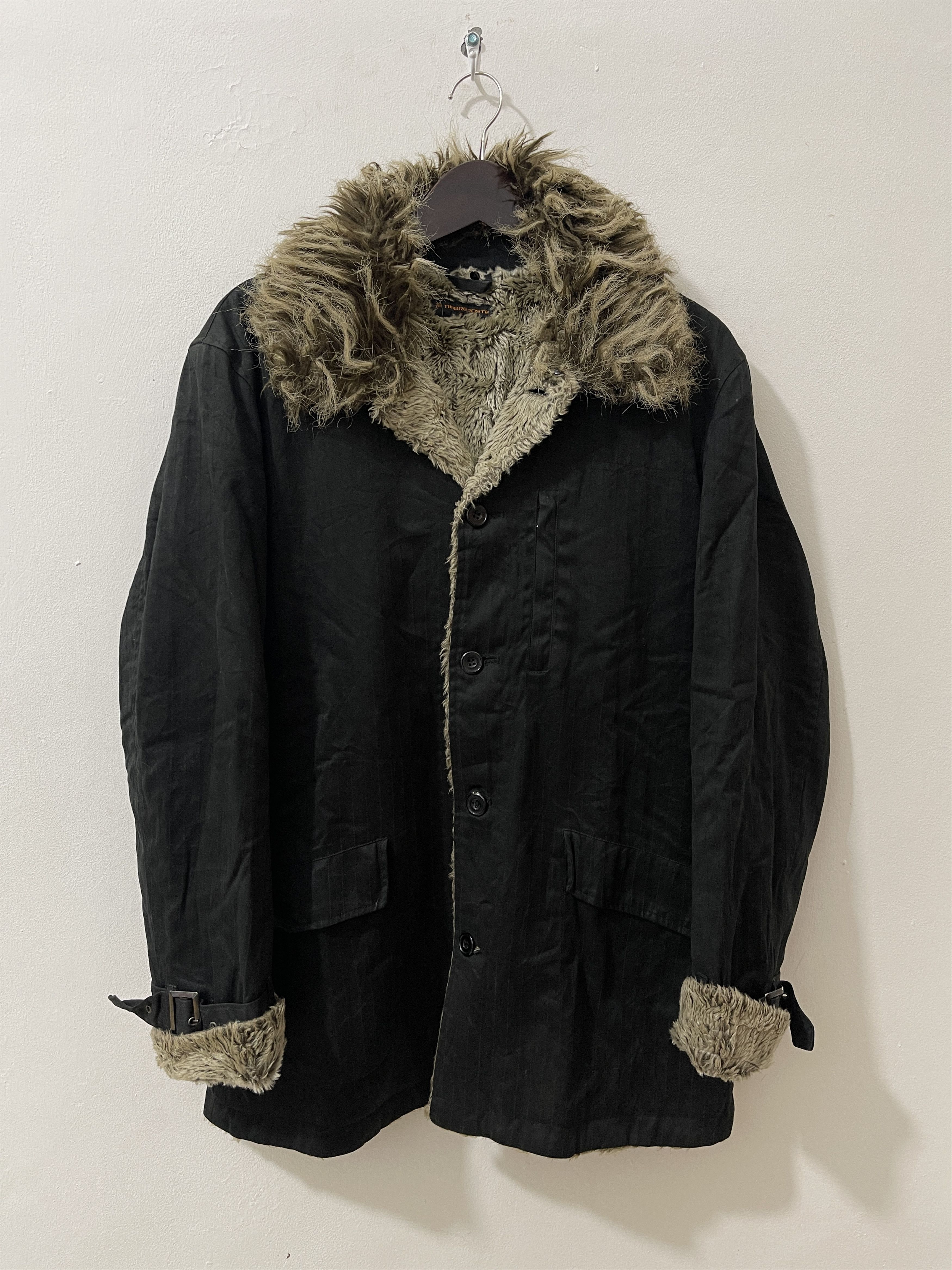 Japanese Brand 2000s Timbre Poste Japan Archive Fur Vkei Style Jacket Size US L / EU 52-54 / 3 - 1 Thumbnail
