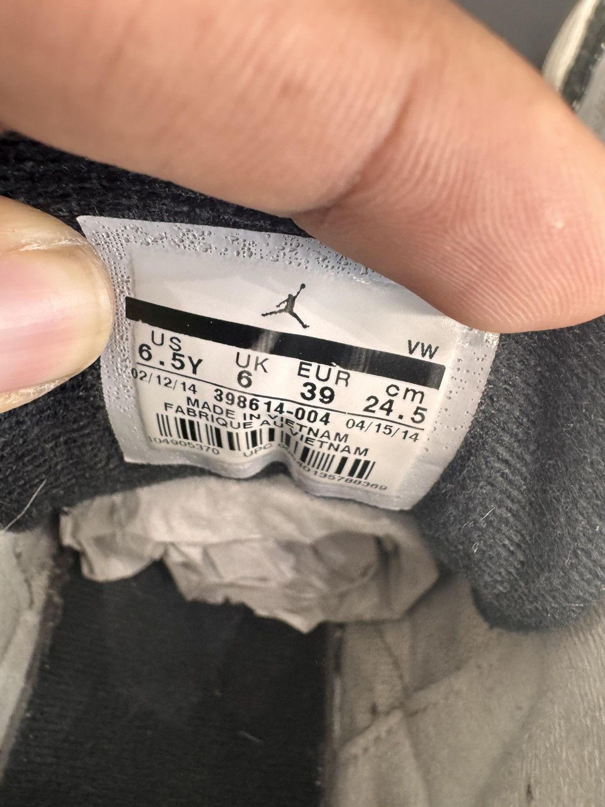 Jordan Brand Air Jordan 3 Wolf Grey Size 6.5Y (2014) Size US 6.5 / EU 39-40 - 9 Thumbnail