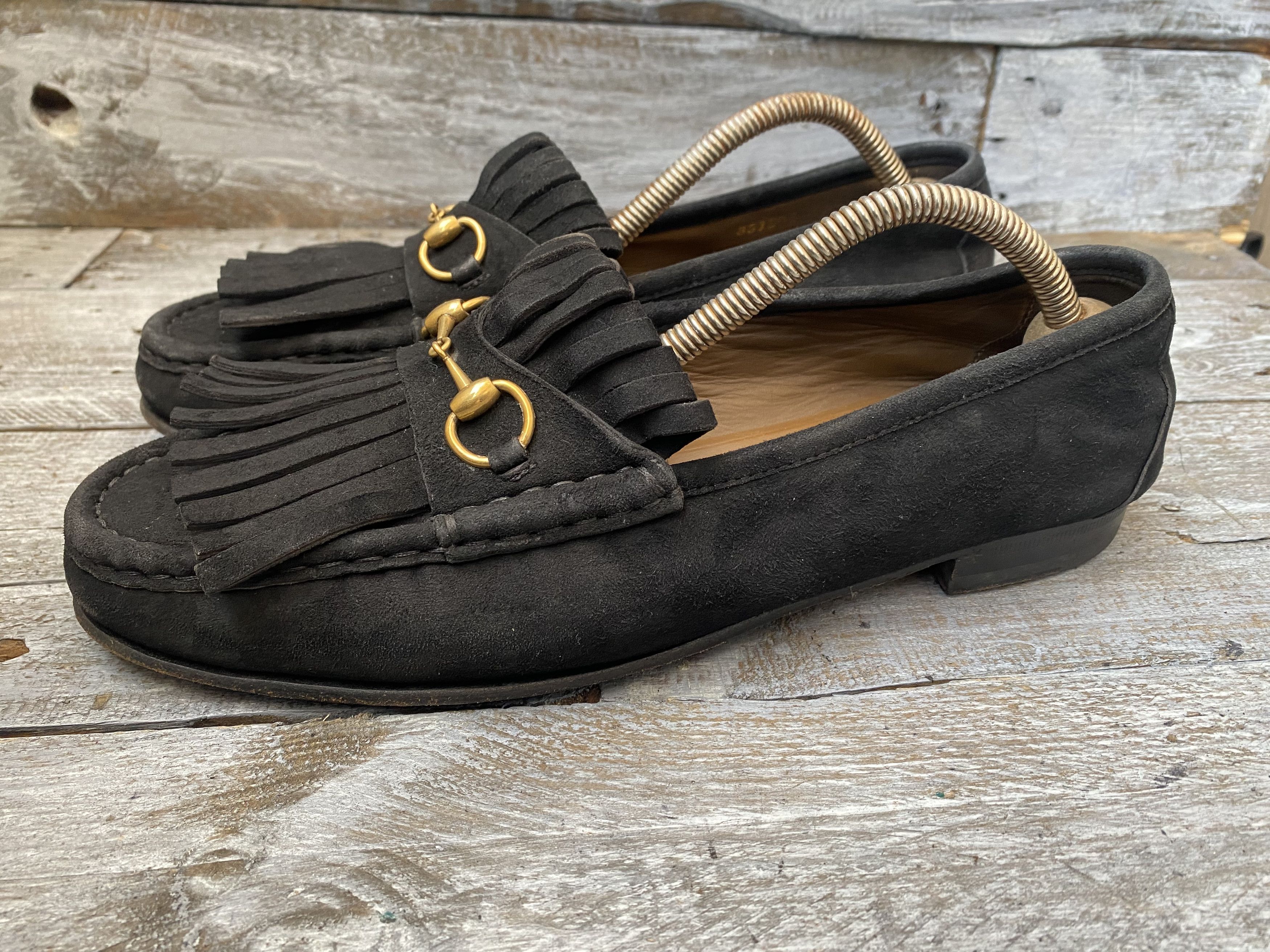 Designer × Gucci Gucci horsebit suede leather loafers sz 40 Size US 9.5 / IT 39.5 - 6 Thumbnail