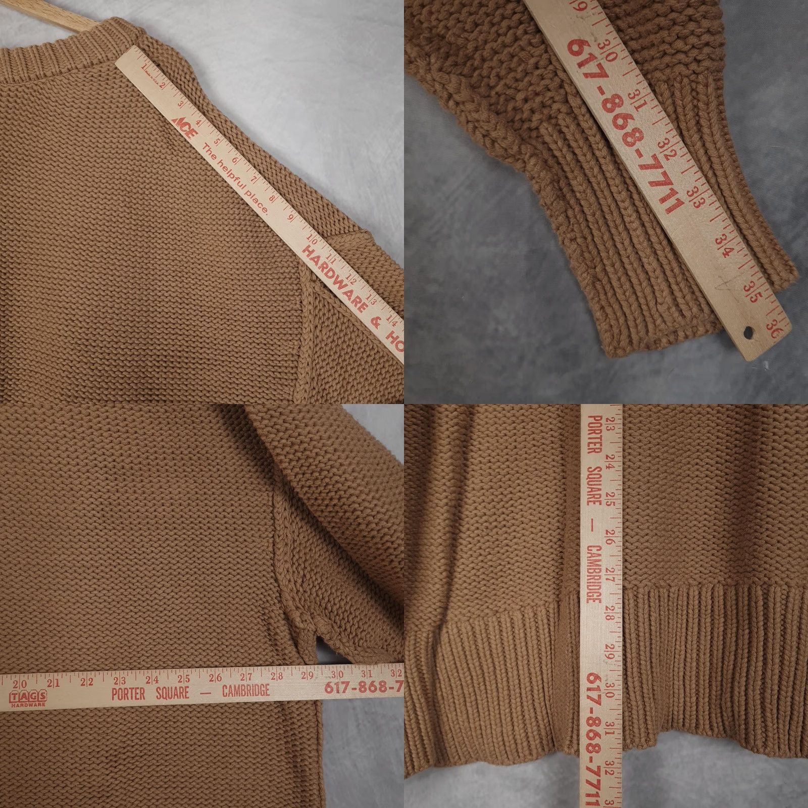 Free People Free People Sweater Womens Large Brown V-Neck Oversized Pullover Knits Chunky Knit Casual Fall Winter Size L / US 10 / IT 46 - 9 Thumbnail