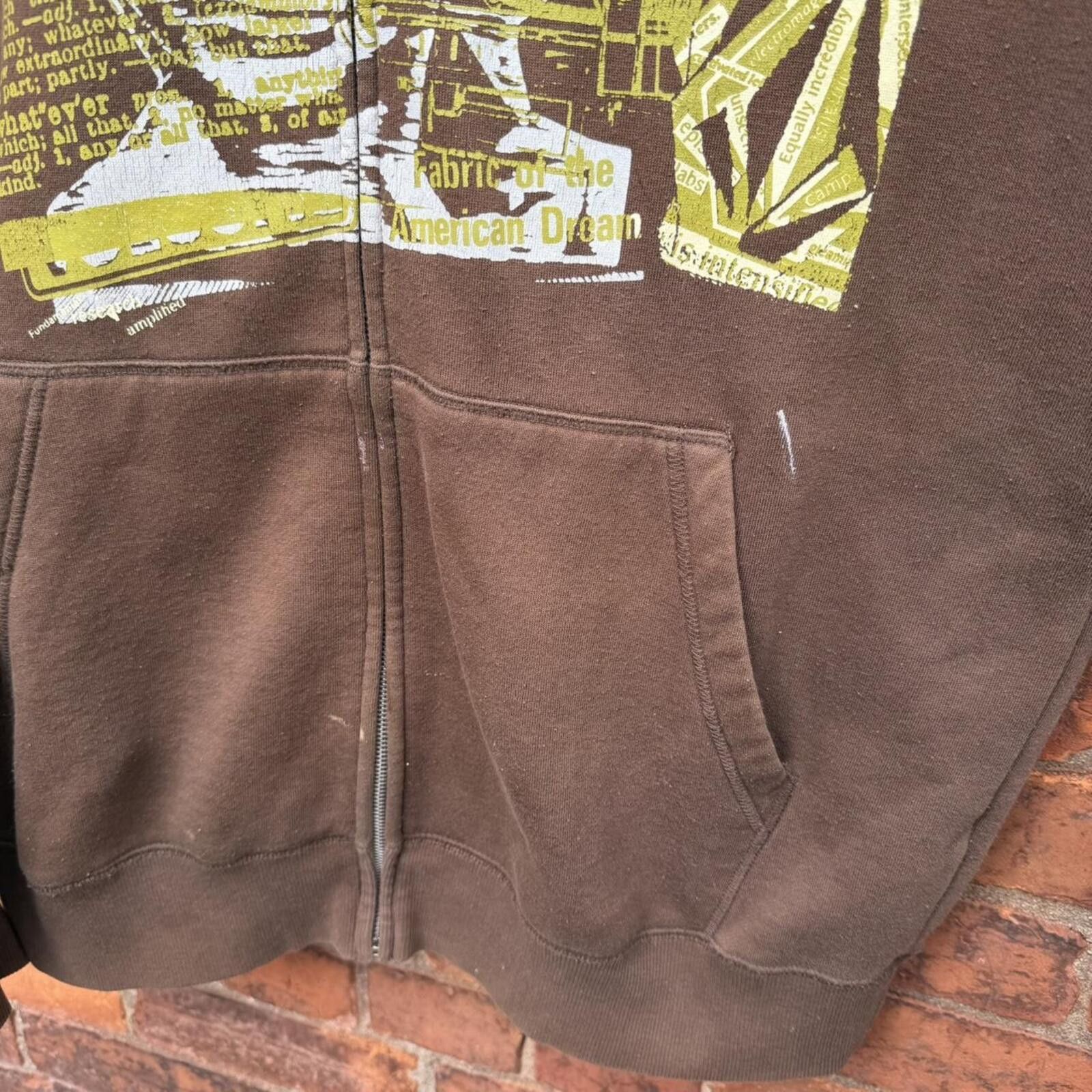 Volcom Vintage volcom sew what zip up hoodie 00s L Size US L / EU 52-54 / 3 - 3 Thumbnail