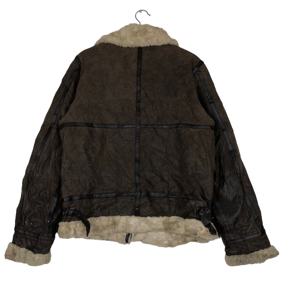 Japanese Brand 🔥Vtg Shearling Leather Jacket B 3 Military Collections Size US M / EU 48-50 / 2 - 8 Thumbnail