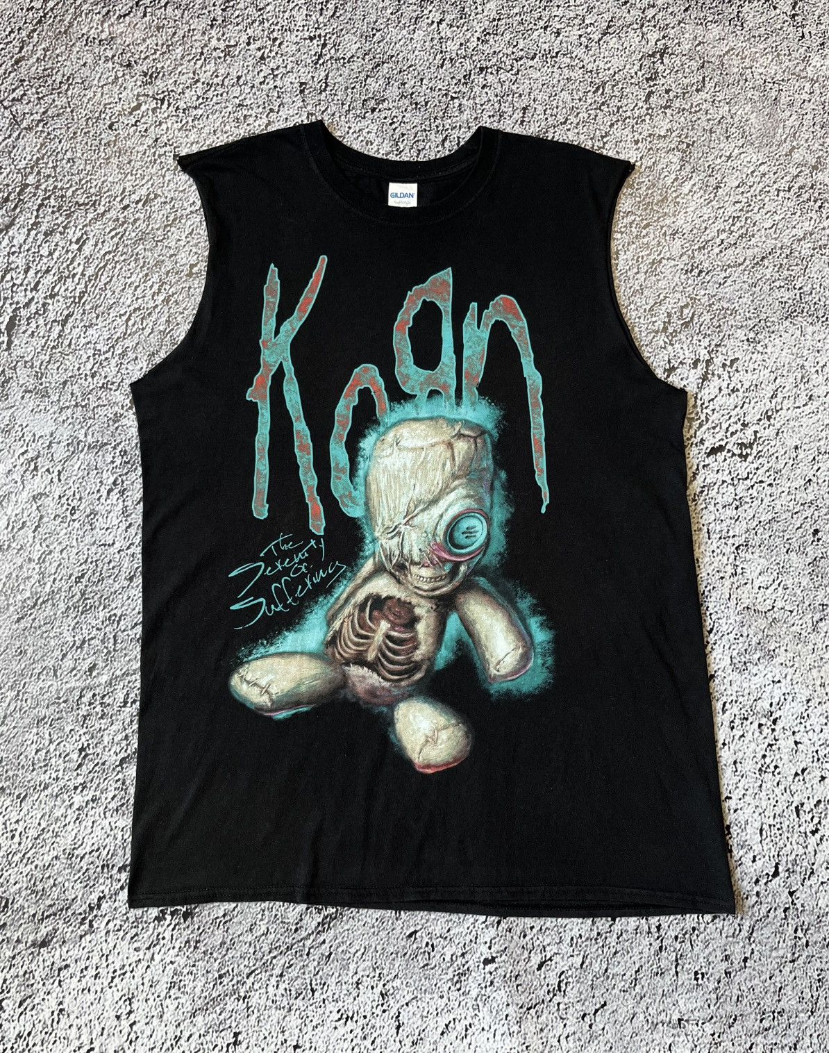 Gildan Korn The Serenity Of Suffering Shirt Tank Top Size L Size US L / EU 52-54 / 3 - 1 Thumbnail