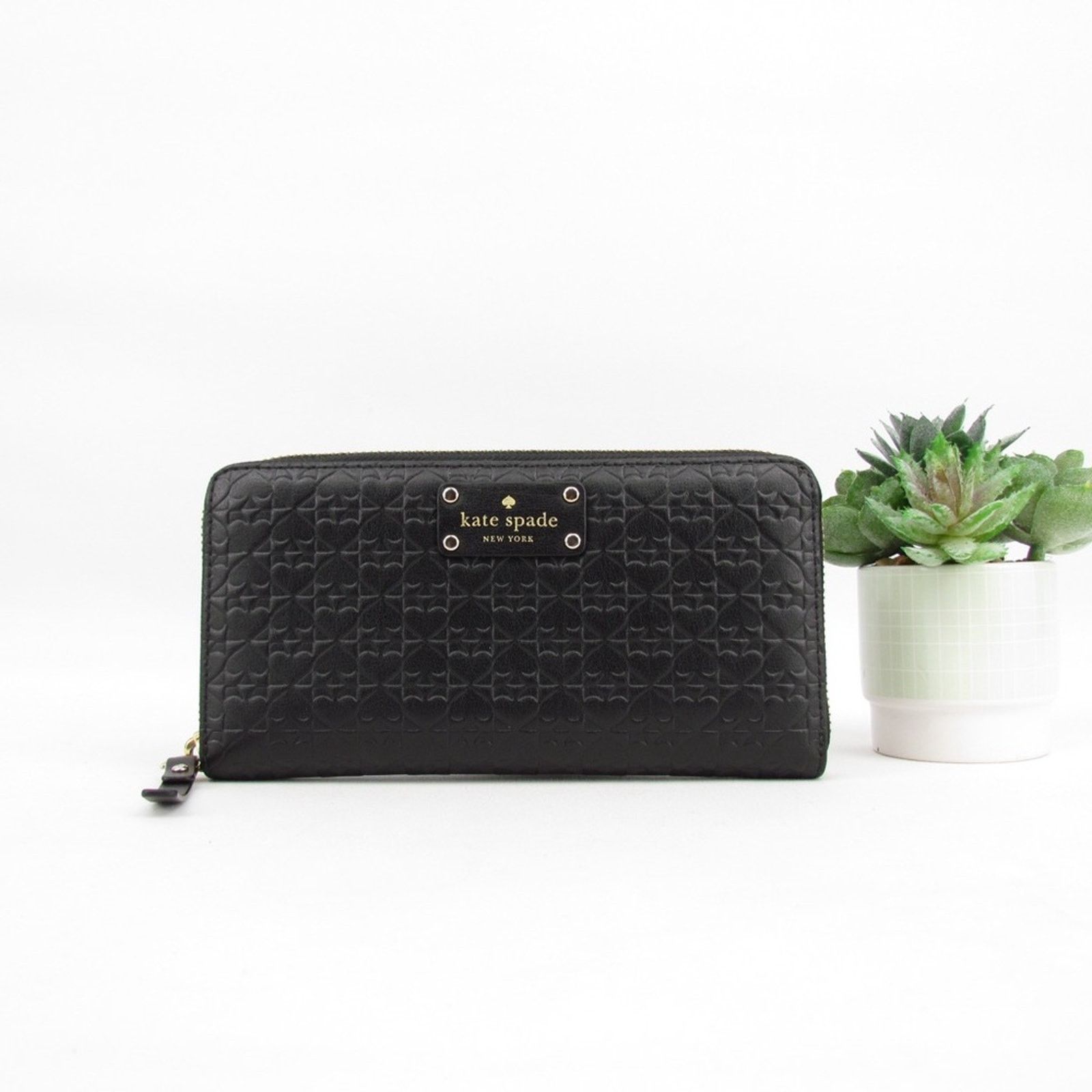 Kate Spade Kate Spade Black Zip Around Wallet Size ONE SIZE - 1 Thumbnail