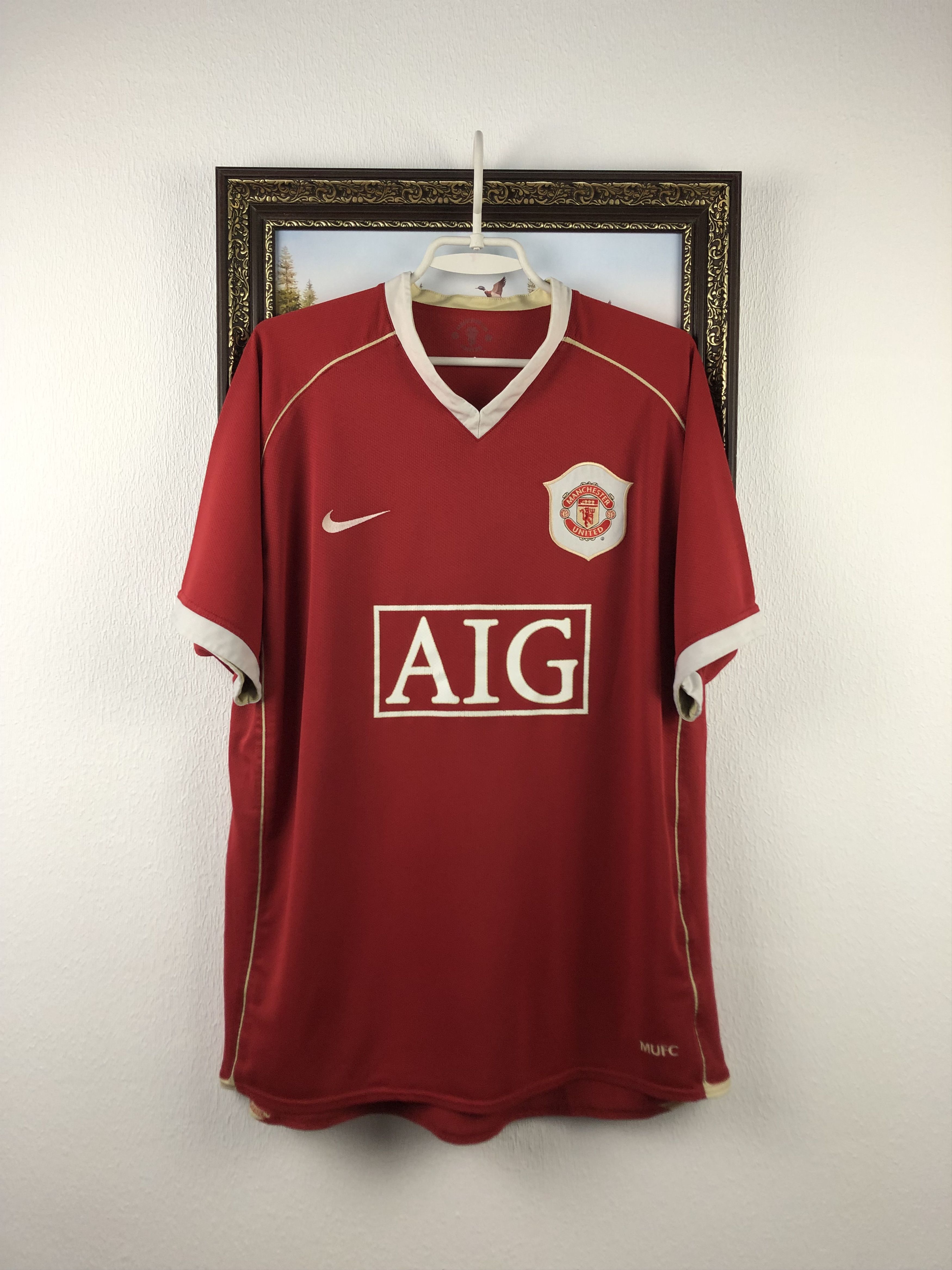 Nike Manchester United football shirt 2006 Soccer Nike Jersey Size US XL / EU 56 / 4 - 1 Thumbnail