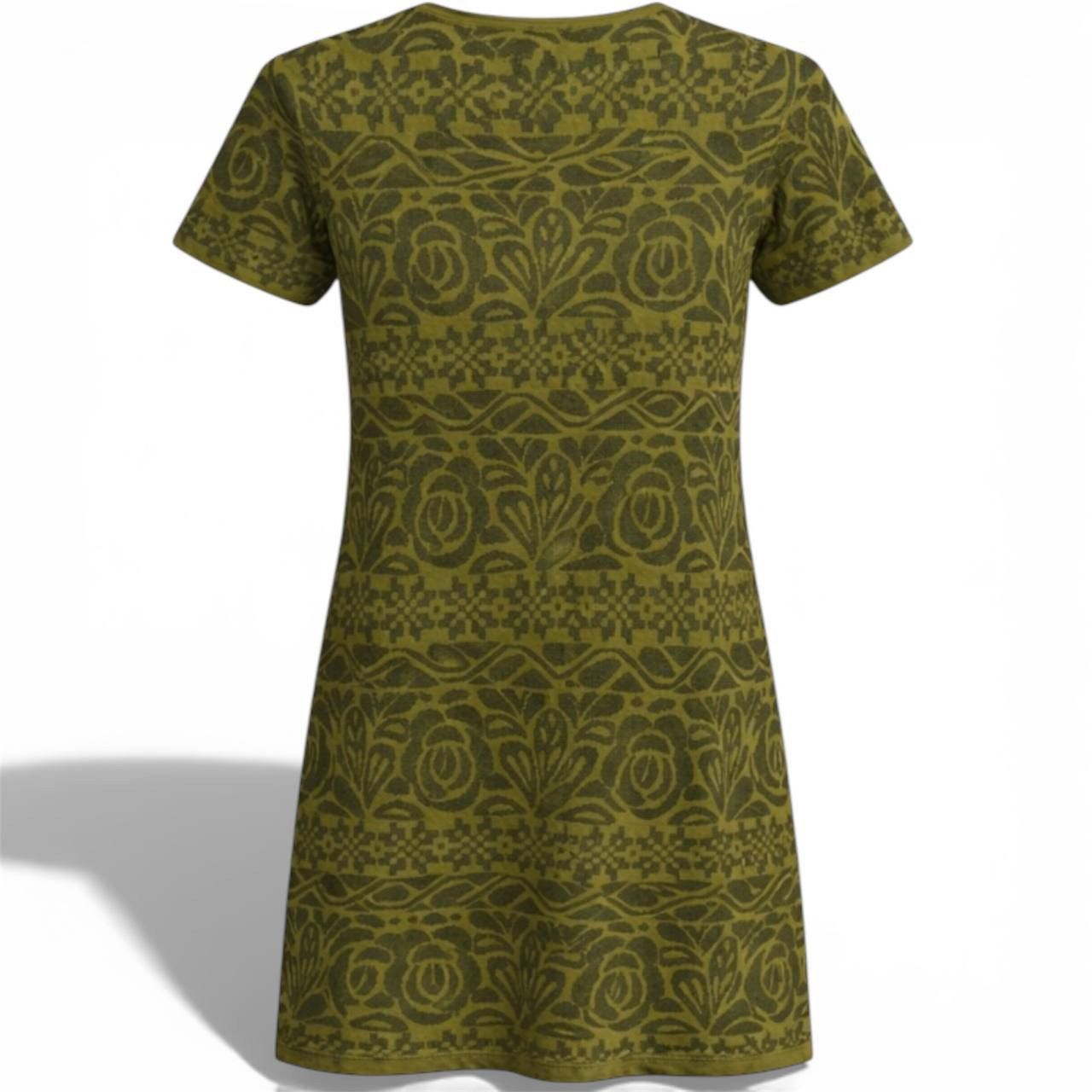 Gudrun Sjoden GUDRUN SJODEN OLIVE ORGANIC VINTAGE DRESS KNIT SIZE S Size S / US 4 / IT 40 - 2 Thumbnail