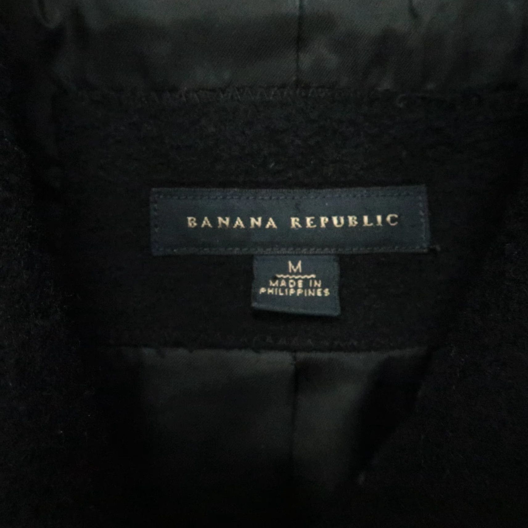 Banana Republic VINTAGE Banana Republic Jacket Mens M Black Wool Cashmere Full Zip Pockets Size US M / EU 48-50 / 2 - 3 Thumbnail