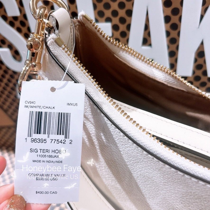 Coach Teri Hobo Bag In Signature Canvas CV940 Size ONE SIZE - 4 Thumbnail
