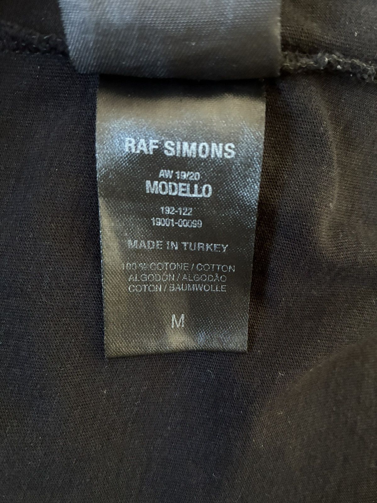 Raf Simons Raf Simons AW19 Blue Velvet Tee Size US M / EU 48-50 / 2 - 7 Thumbnail