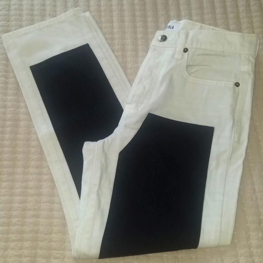 Designer Pistola Jean's Black/White Size 26 Size 26" / US 2 / IT 38 - 1 Thumbnail