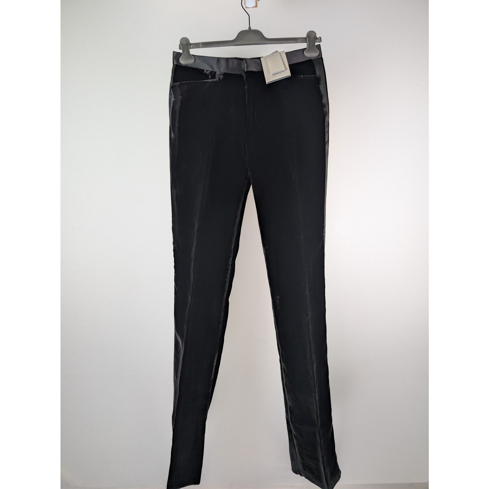 Tom Ford o1rshd1 Tailored Velvet Tuxedo Evening Pants in Black Size US 34 / EU 50 - 1 Thumbnail