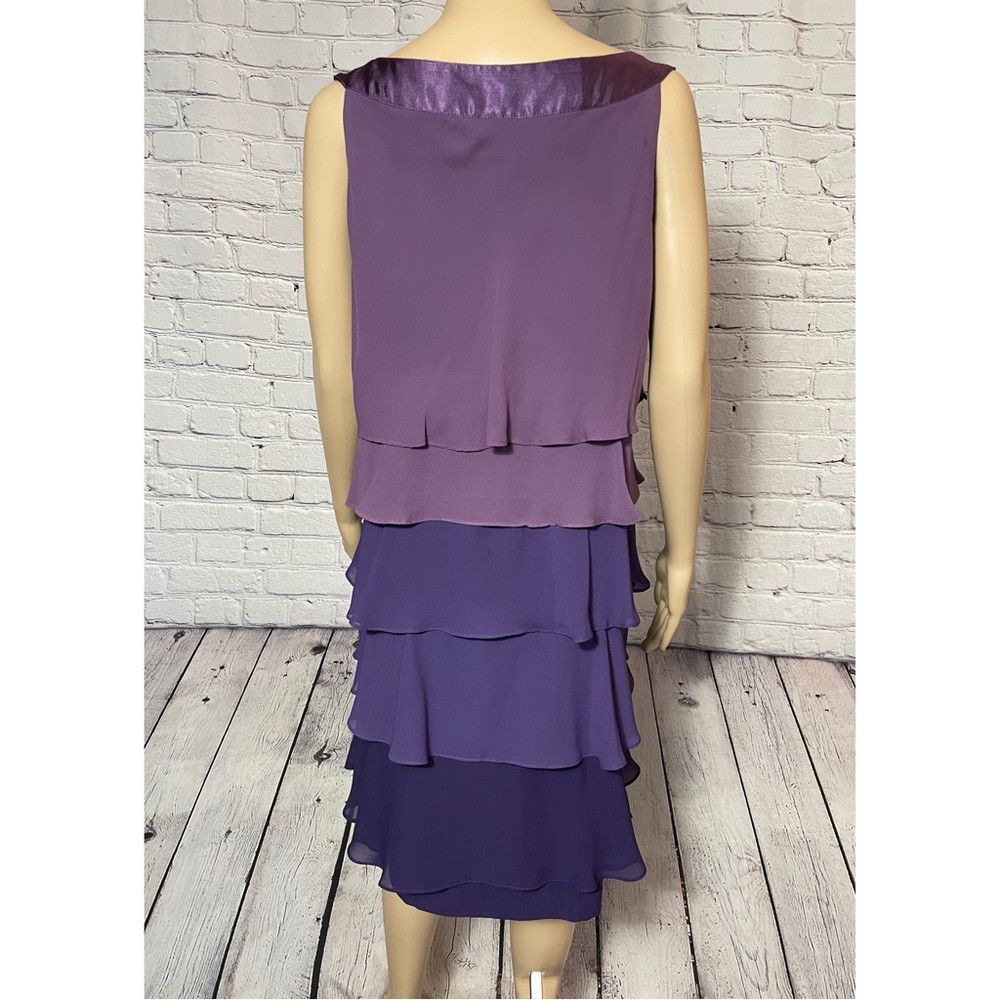 Other Fashion Bug Layered 50 Shades Of Purple Sleeveless Dress Si Size XXL / US 16-18 / IT 52-54 - 4 Thumbnail