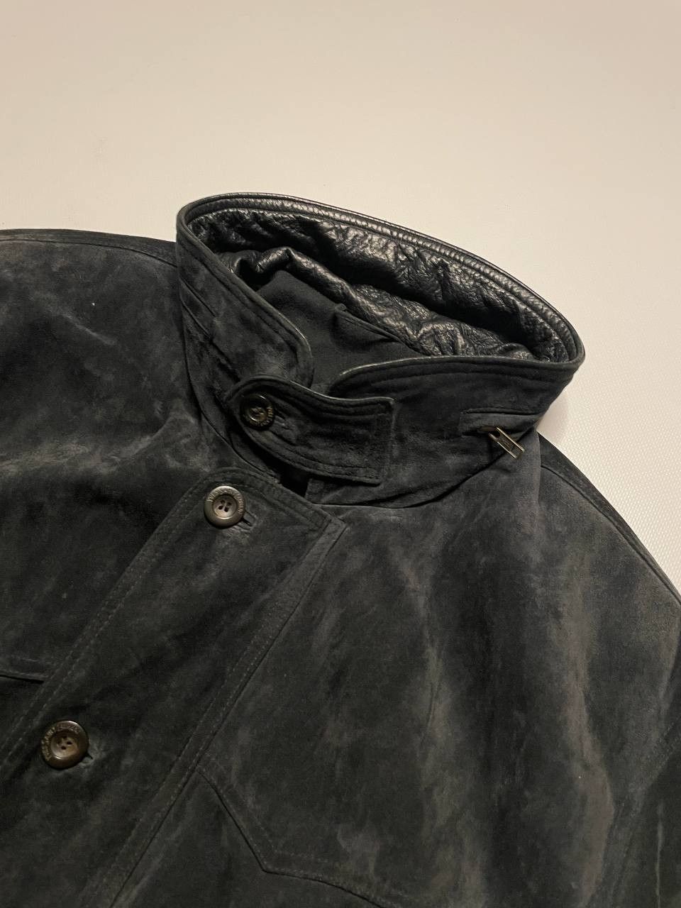 Vintage × Yves Saint Laurent Vintage Yves Saint Laurent Suede Leather Coat Jacket 52 Size US L / EU 52-54 / 3 - 4 Thumbnail