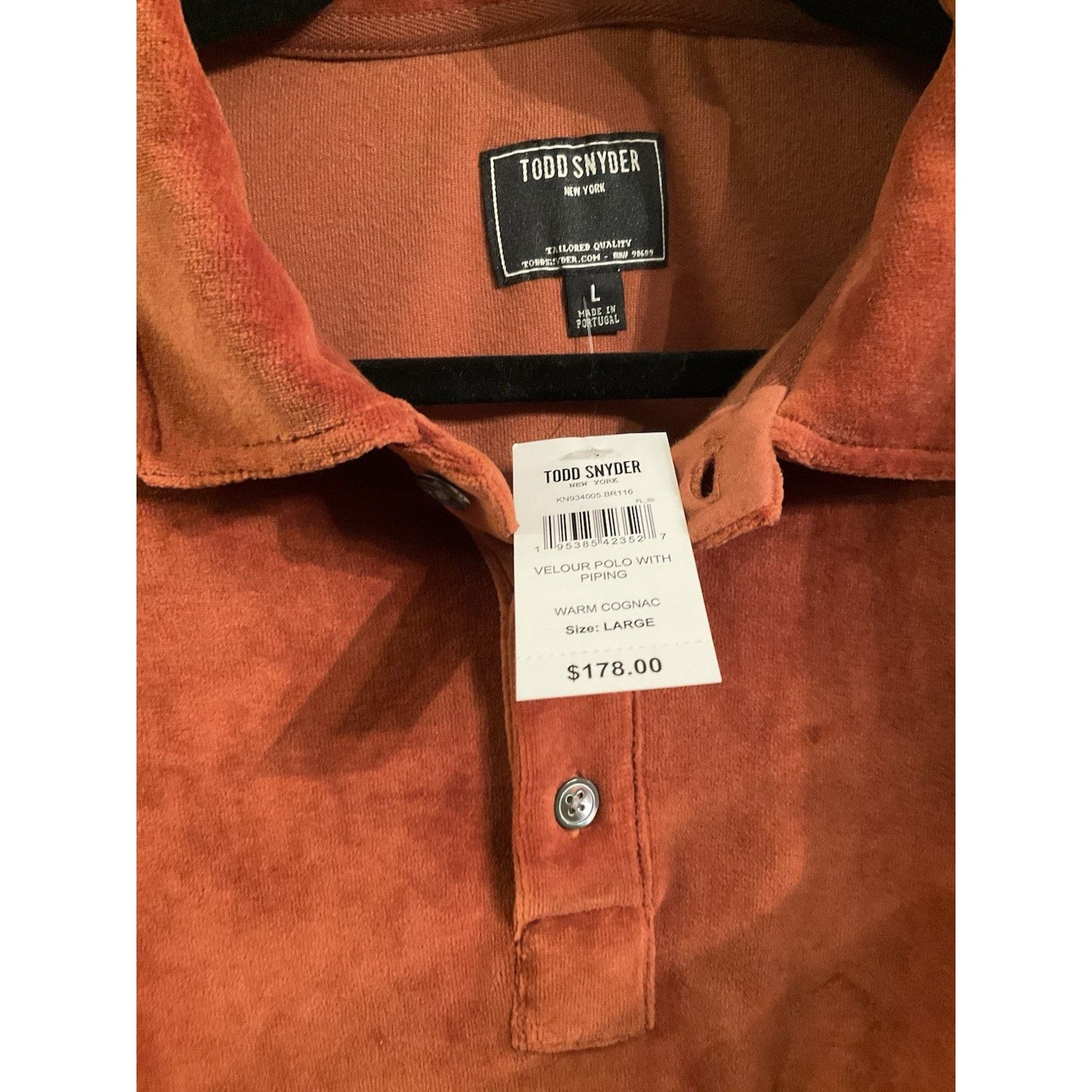 Todd Snyder Todd Snyder Velvet/Velour Dress Shirt L Streetwear W/ TAG Size US L / EU 52-54 / 3 - 5 Thumbnail
