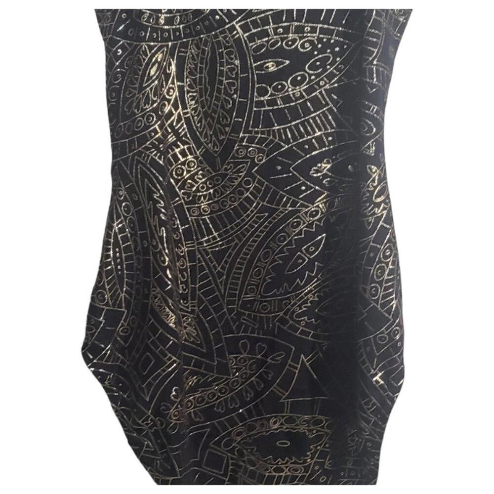 Dior CT1905 Christian Dior Vintage Black & Gold Bathing Suit 12 Size ONE SIZE - 8 Thumbnail