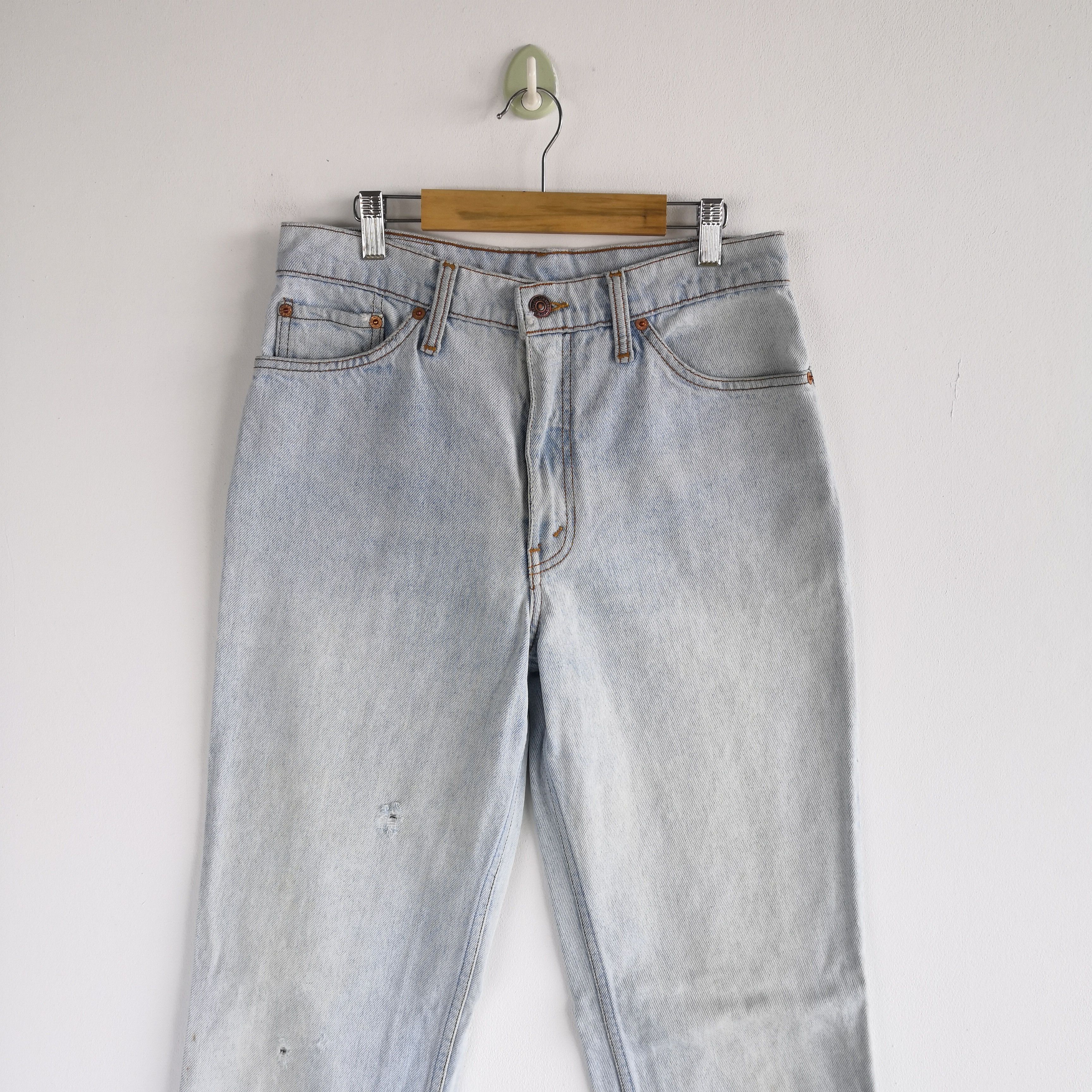 Levi's Vintage Levi's 545 Light Wash Jeans Levis Distressed Denim Size 28" / US 6 / IT 42 - 3 Thumbnail