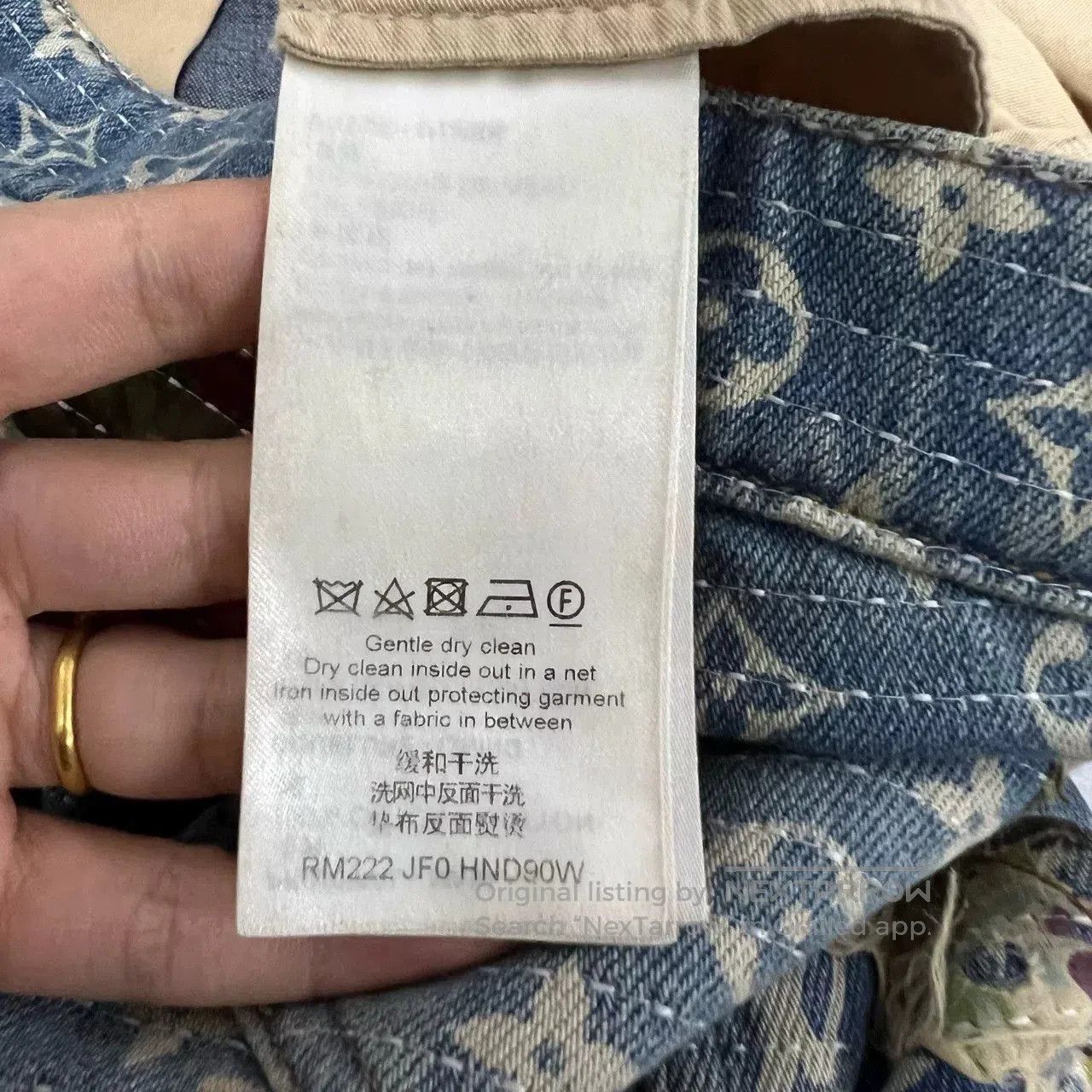 Louis Vuitton Louis Vuitton Distressed Floral Embroidered Jeans. Size 31" - 4 Thumbnail