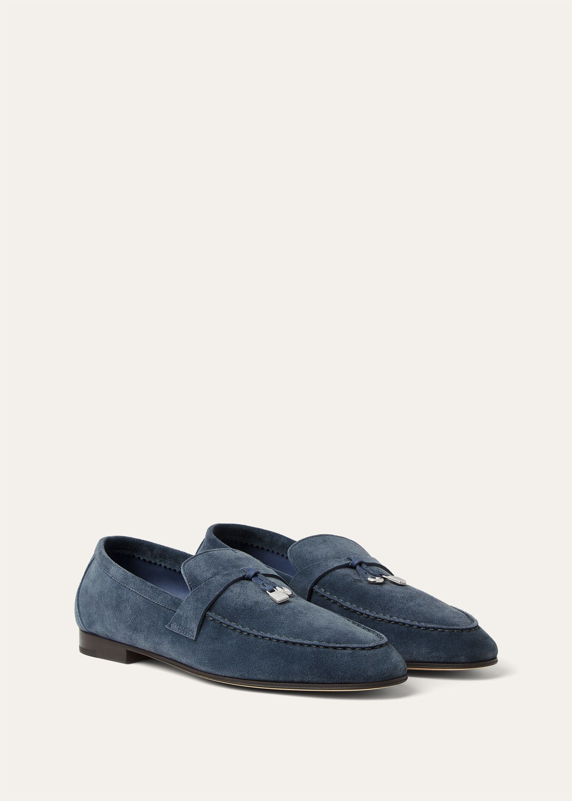 Loro Piana os11x0326 FAQ9903 Joan Loafers in Aegean Wave Size US 8 / IT 38 - 3 Thumbnail