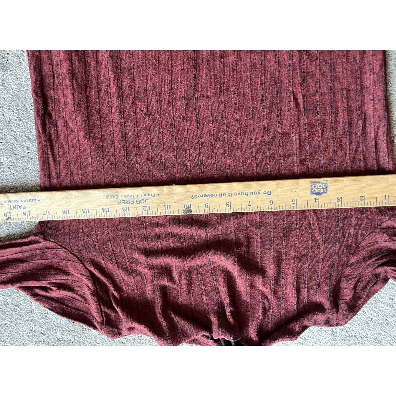 Zara VINTAGE Zara Pullover Blouse Long Sleeve Women S Burgundy Solid Sheer 80s Size S / US 4 / IT 40 - 4 Thumbnail