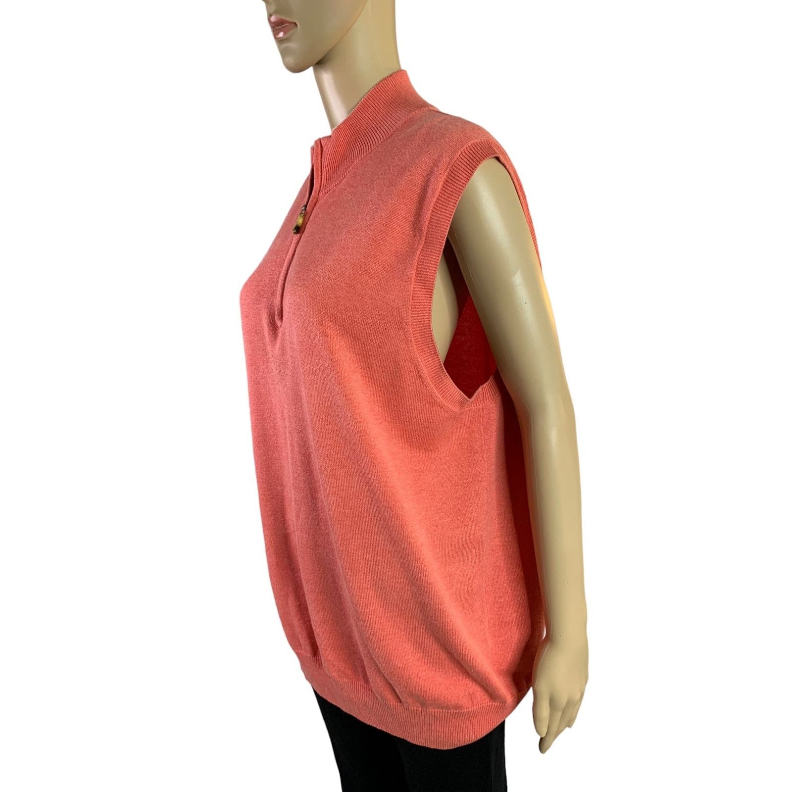 Peter Millar Peter Millar Mens Sz L 1/4 Zip Golf Vest Silk Cashmere Blend Size US L / EU 52-54 / 3 - 5 Thumbnail