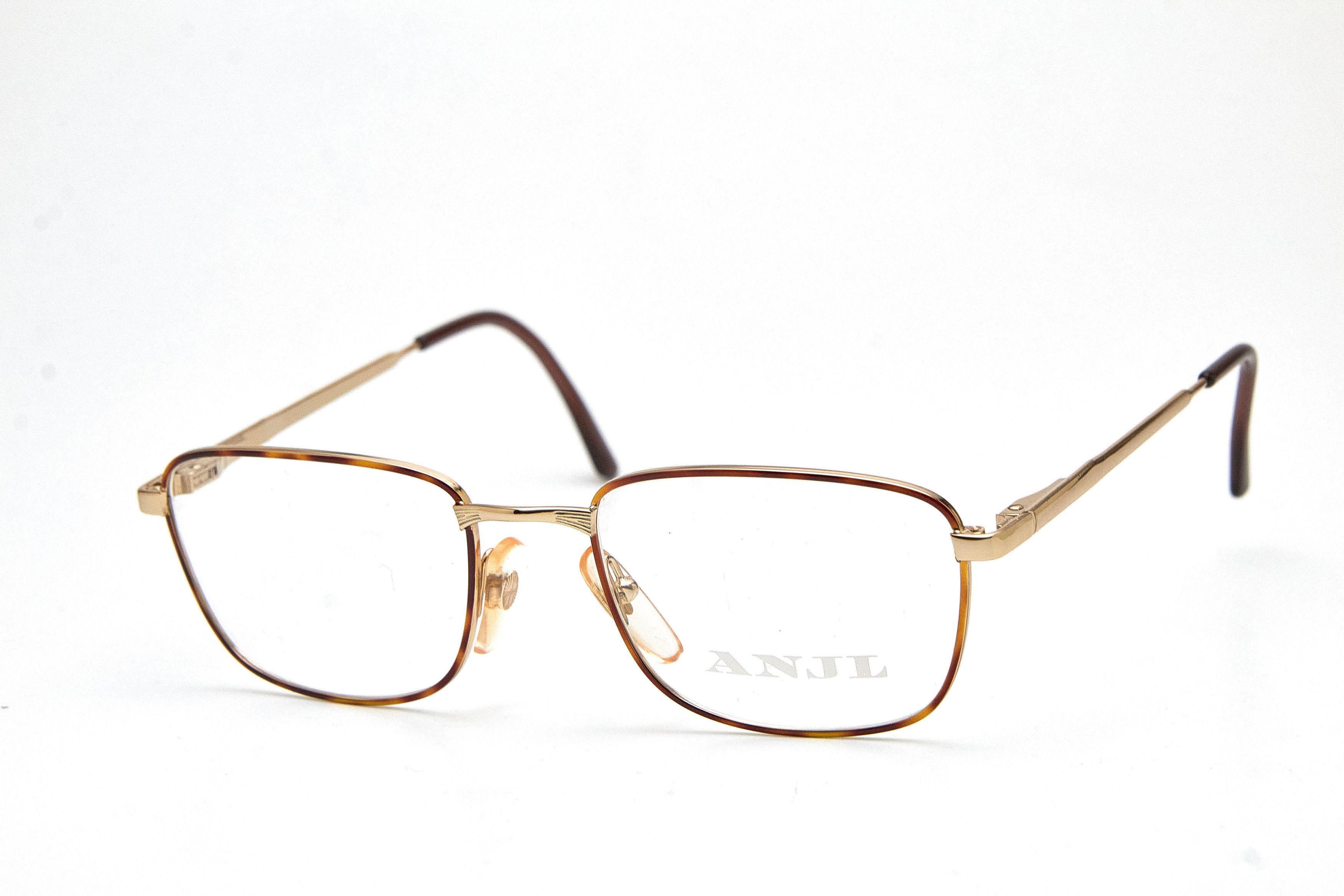 Vintage Old Money ANJL Gold Tortoise Rectangular Quiet Lux Specs Size ONE SIZE - 3 Thumbnail