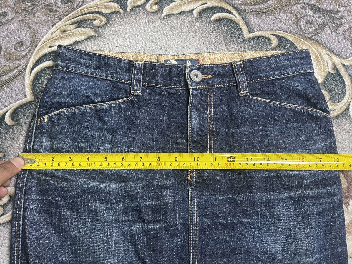 Blue Blue Japan Vintage Blue jeans mini skirt streetwear Size 31" - 6 Thumbnail