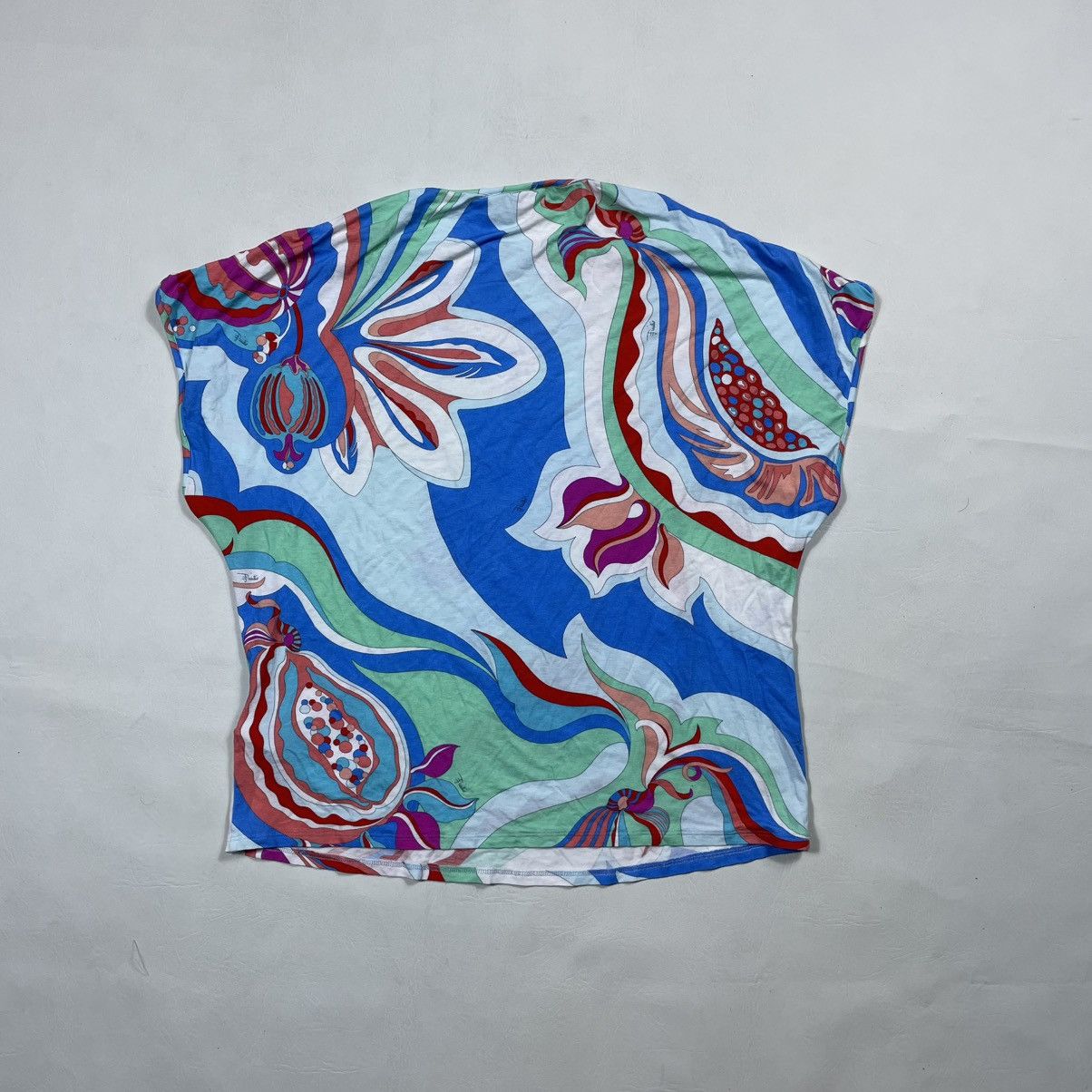 Emilio Pucci EMILIO PUCCI PRINTED FLORAL TOP Size S / US 4 / IT 40 - 13 Thumbnail