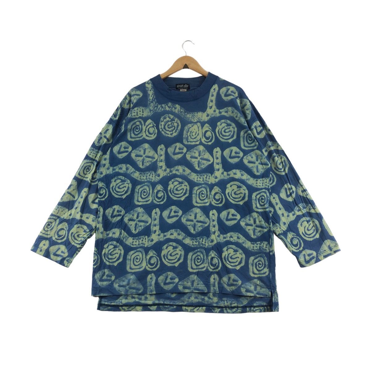 Vintage TORVION HAWAII SURF Over Print Aztec Tee Shirt Art