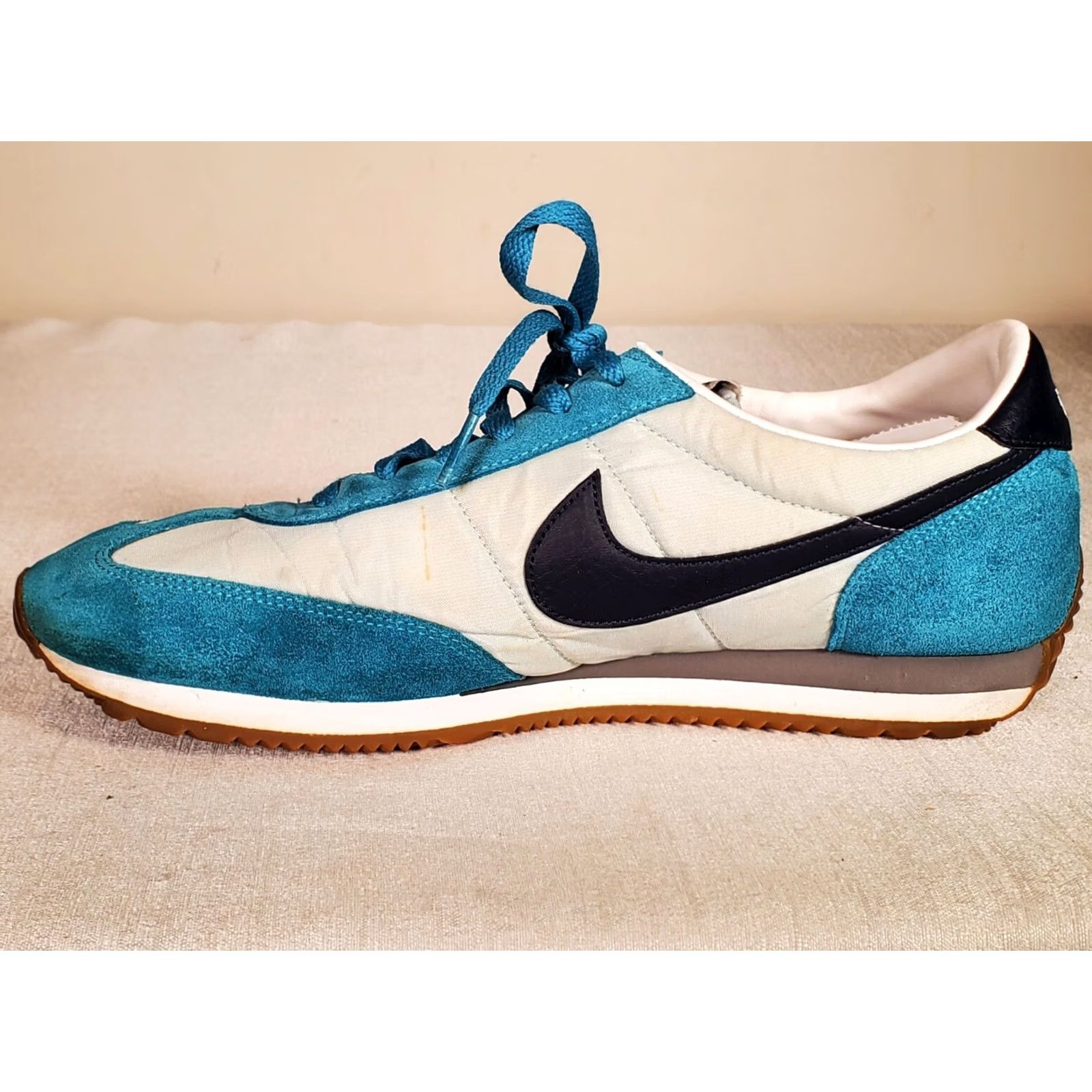 Nike VINTAGE Nike Oceania Trainer Sneaker 307165-401 Teal Navy Light Blue Womens 11 sneakers Size US 11 / IT 41 - 3 Thumbnail
