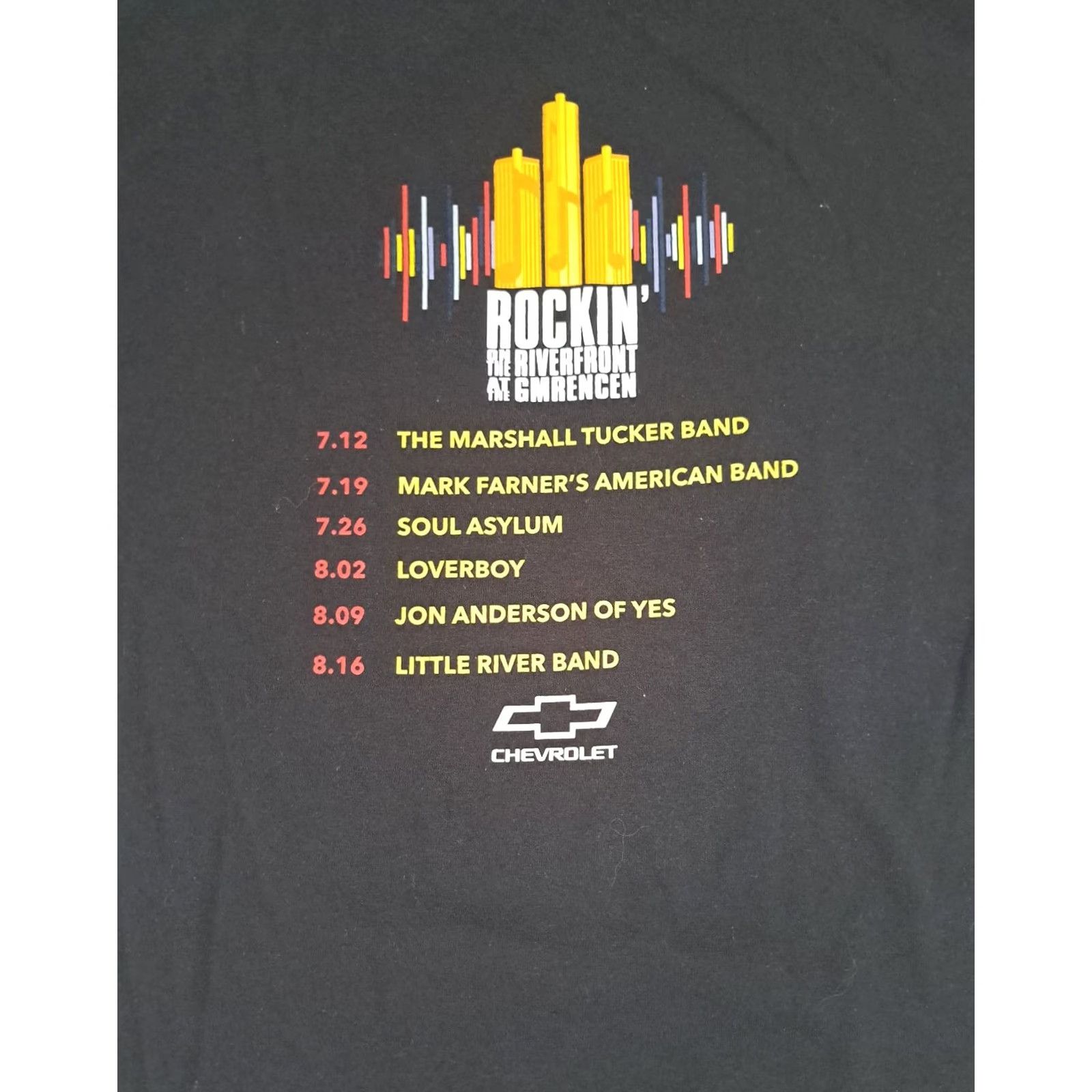 Jerzees VINTAGE Rockin at Riverfront at GM RenCen Marshall Tucker,Soul Asylum LG TShirt Shirt Unisex Adults L Black Music Rock 2008 Mens Womens Size US L / EU 52-54 / 3 - 2 Thumbnail