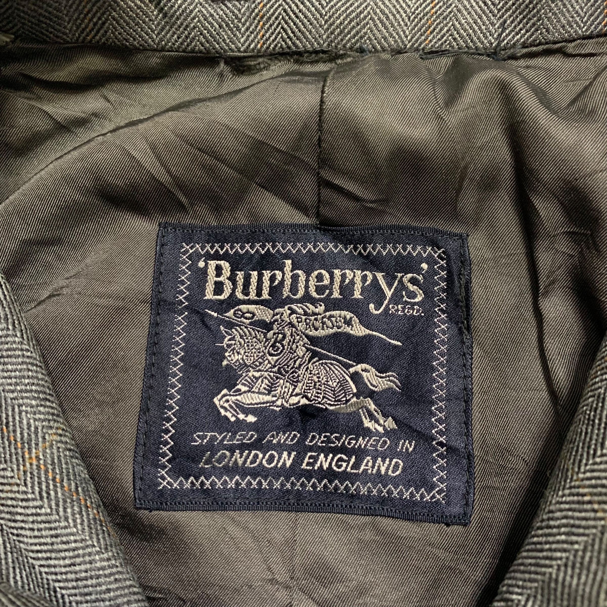 Burberry Vintage 80s Burberrys Checkered Coat Size US S / EU 44-46 / 1 - 4 Thumbnail