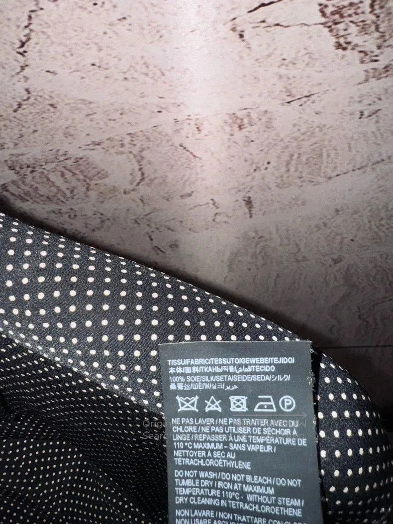 Saint Laurent Paris Saint Laurent Polka Dot Silk Button-Up Shirt. Size US L / EU 52-54 / 3 - 5 Thumbnail