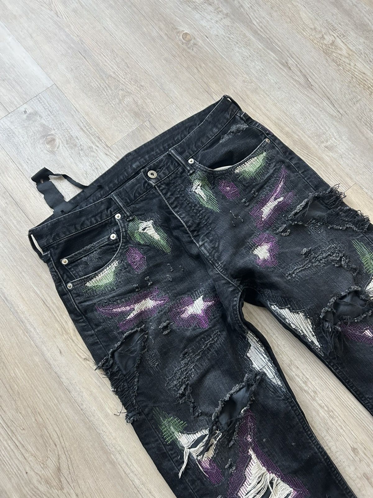 Vlone Vlone Black Scab Denim Size US 32 / EU 48 - 2 Thumbnail
