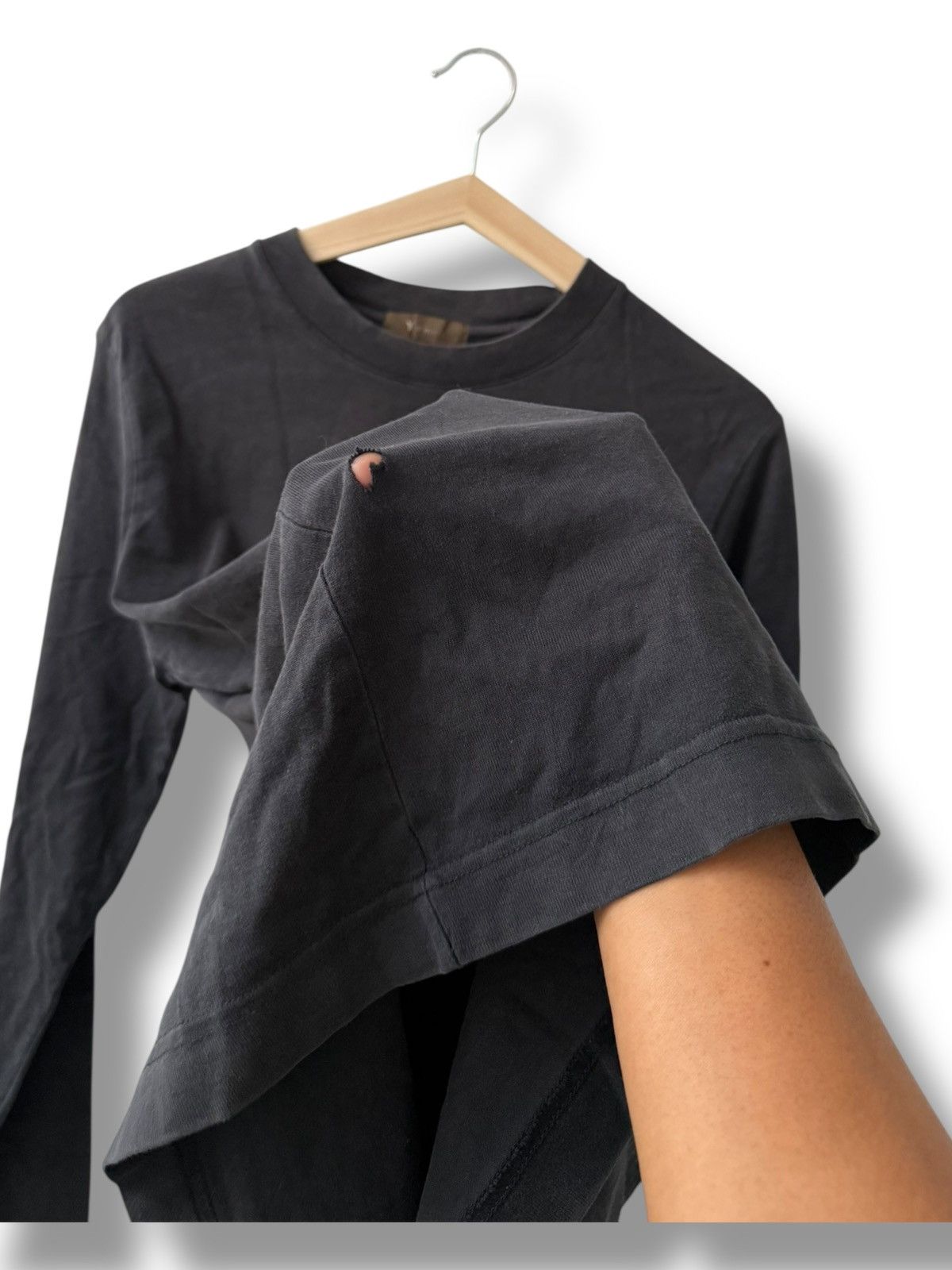 Y's VTG Ys FOR MEN JAPANESE BRAND DISTRESSED LONG SLEEVES SHIRT Size US M / EU 48-50 / 2 - 4 Thumbnail