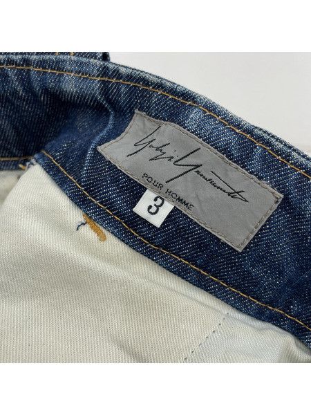 Yohji Yamamoto Yohji Yamamoto POUR HOMME 14AW Denim Cargo Pants Size US 33 - 5 Thumbnail
