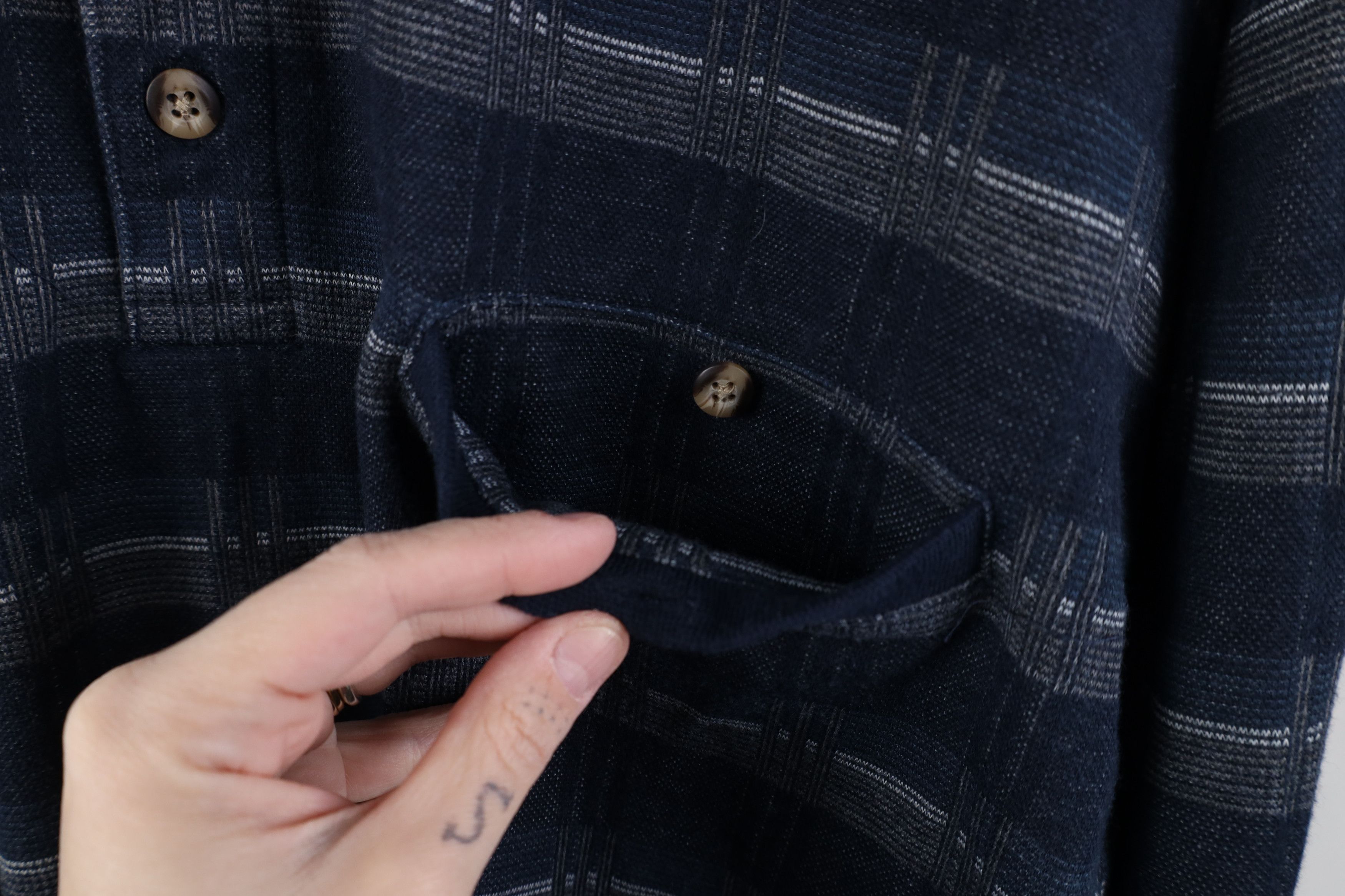 Vintage Vintage 90s Streetwear Knit Collared Long Sleeve Polo Blue Size US XL / EU 56 / 4 - 4 Thumbnail
