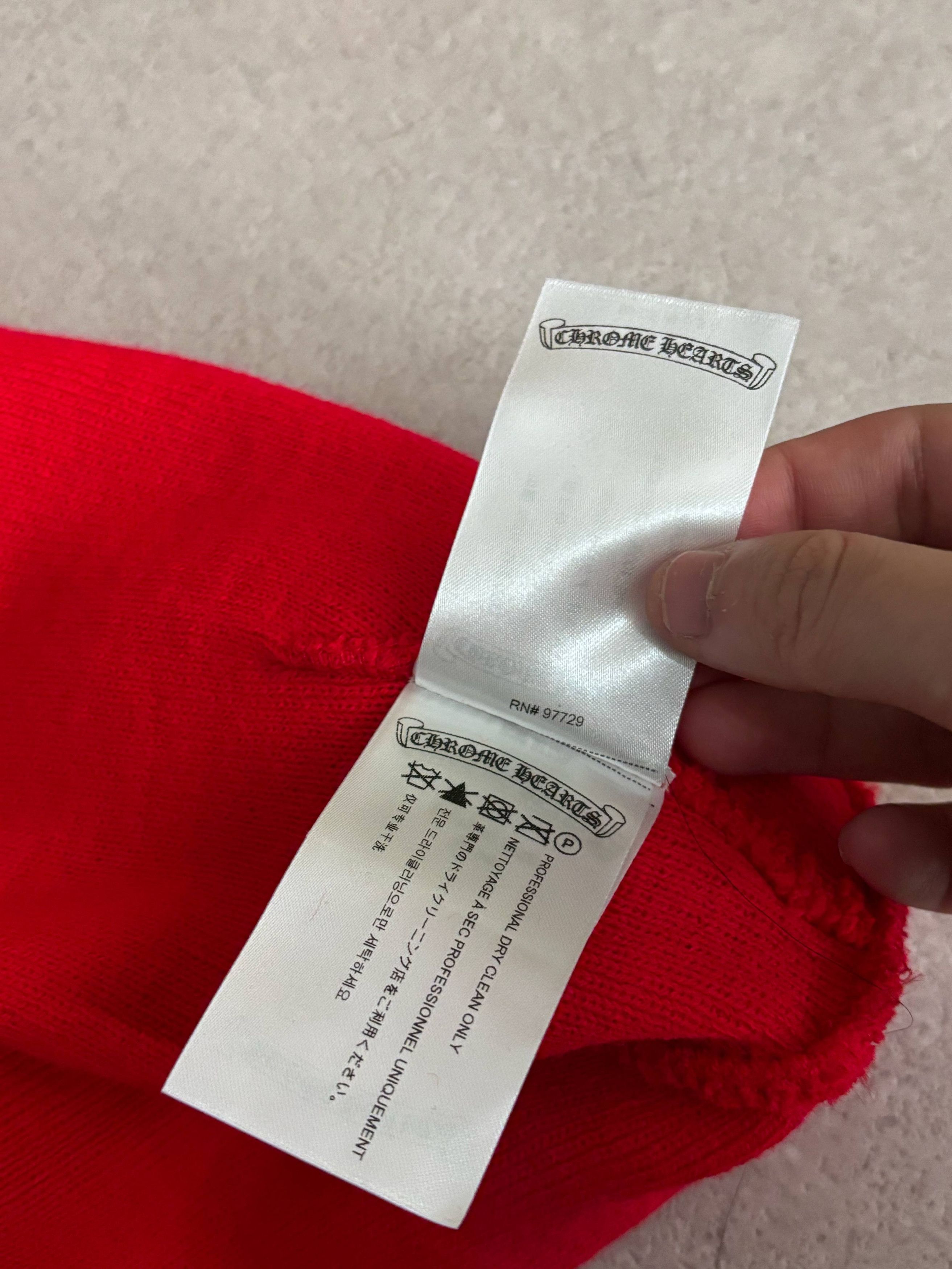 Chrome Hearts CHROME HEARTS Cross Cemetery Red Beanie Size ONE SIZE - 7 Thumbnail