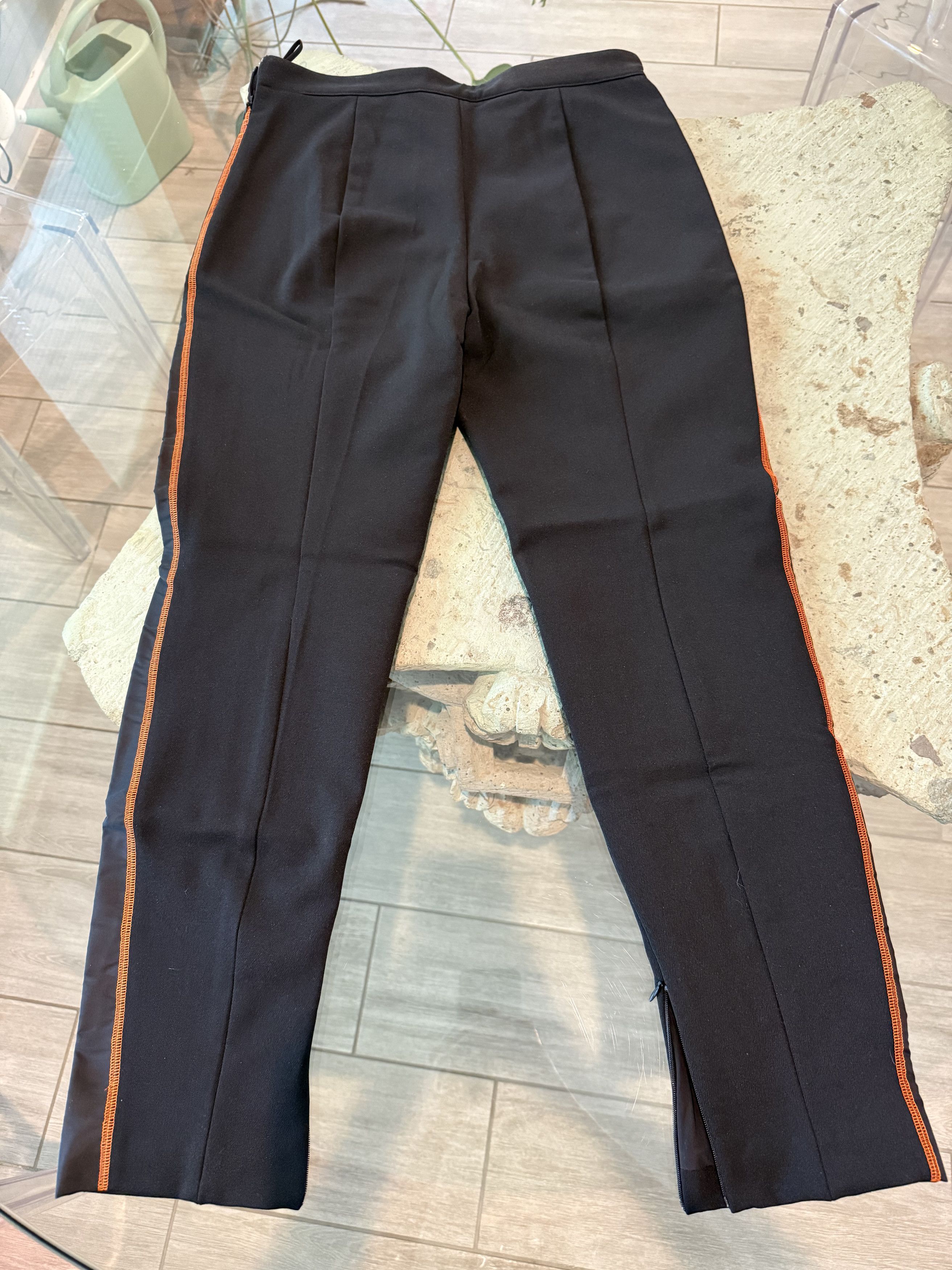 Prada Prada Black/Orange Stitching Dress Pants Size US 28 / EU 44 - 5 Thumbnail