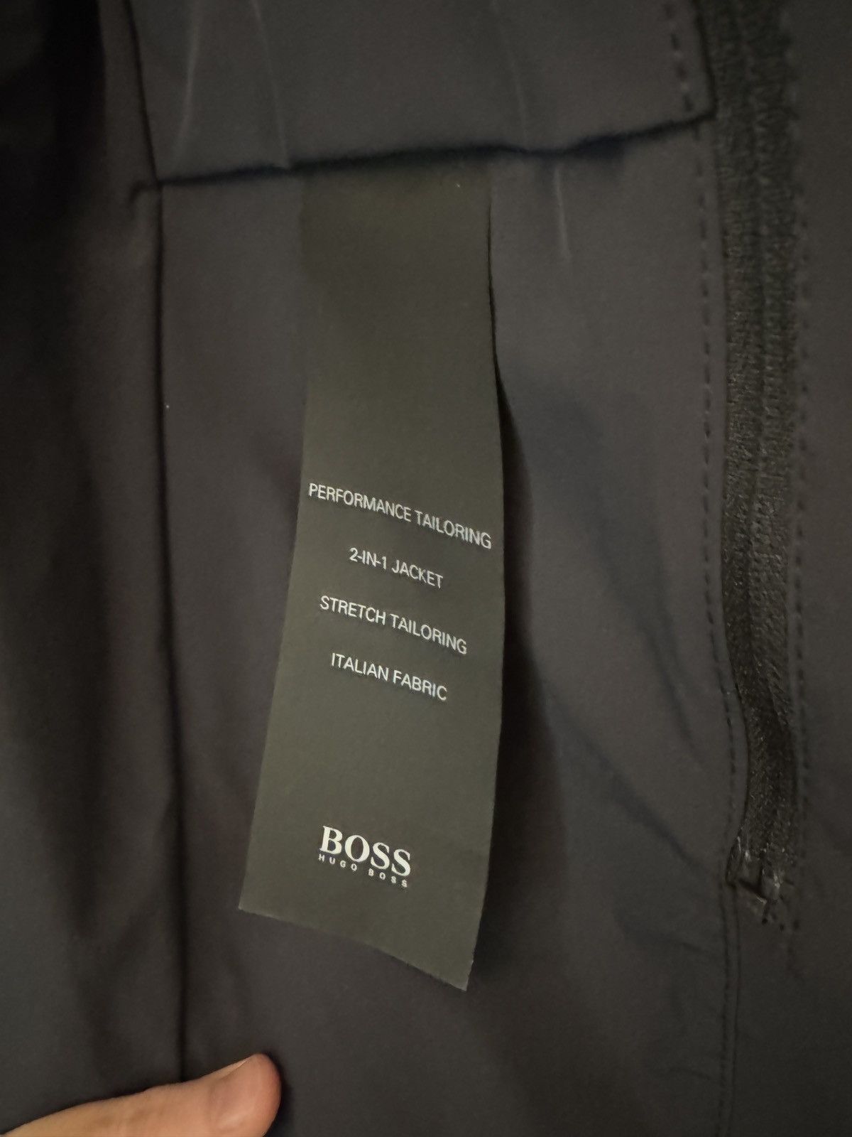 Hugo Boss Technical fabric blazer with removable vest Size 38R - 3 Thumbnail