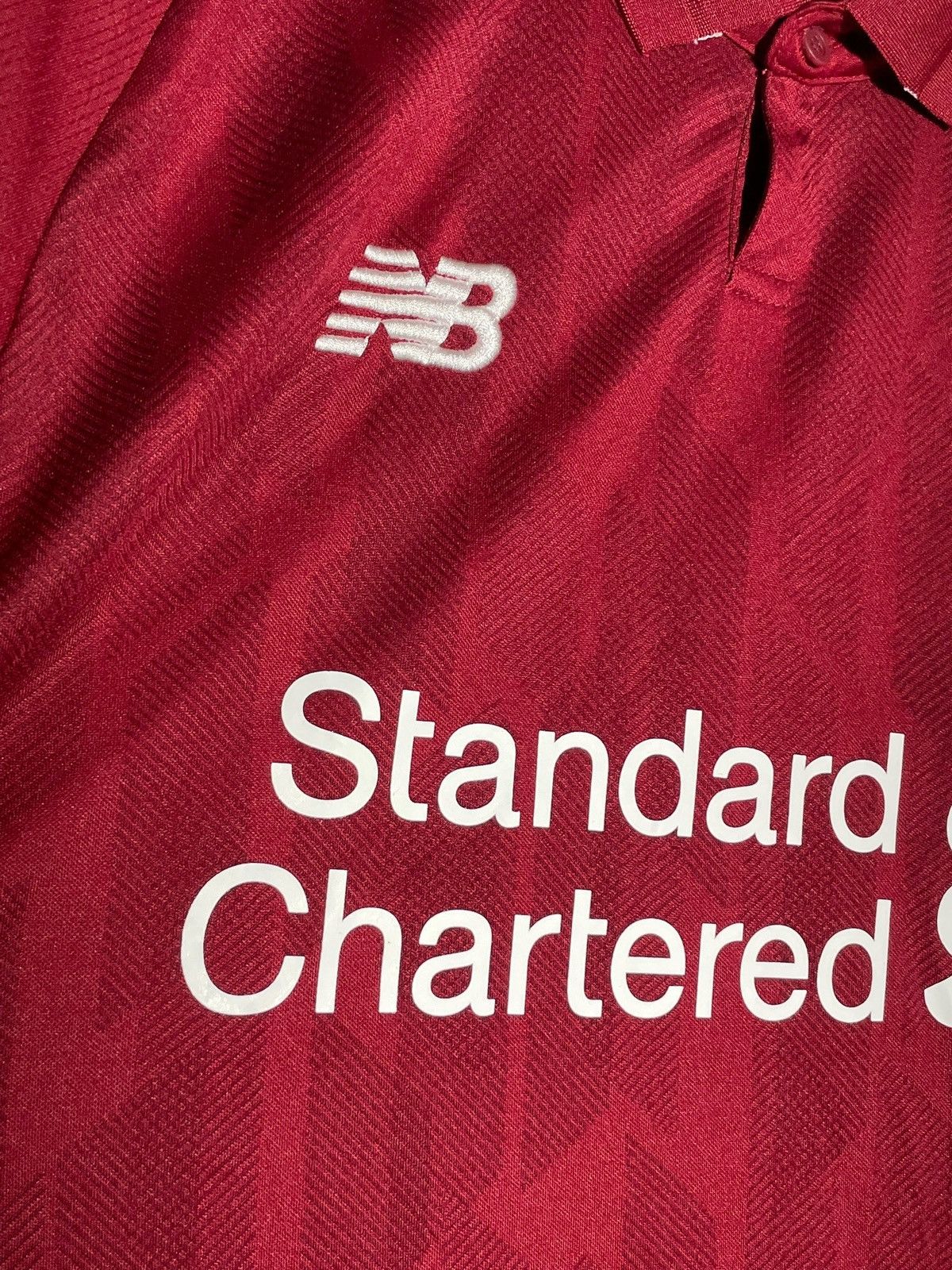 New Balance #11 Salah Liverpool New Balance 2018/19 Home Football Shirt Size US XL / EU 56 / 4 - 8 Thumbnail