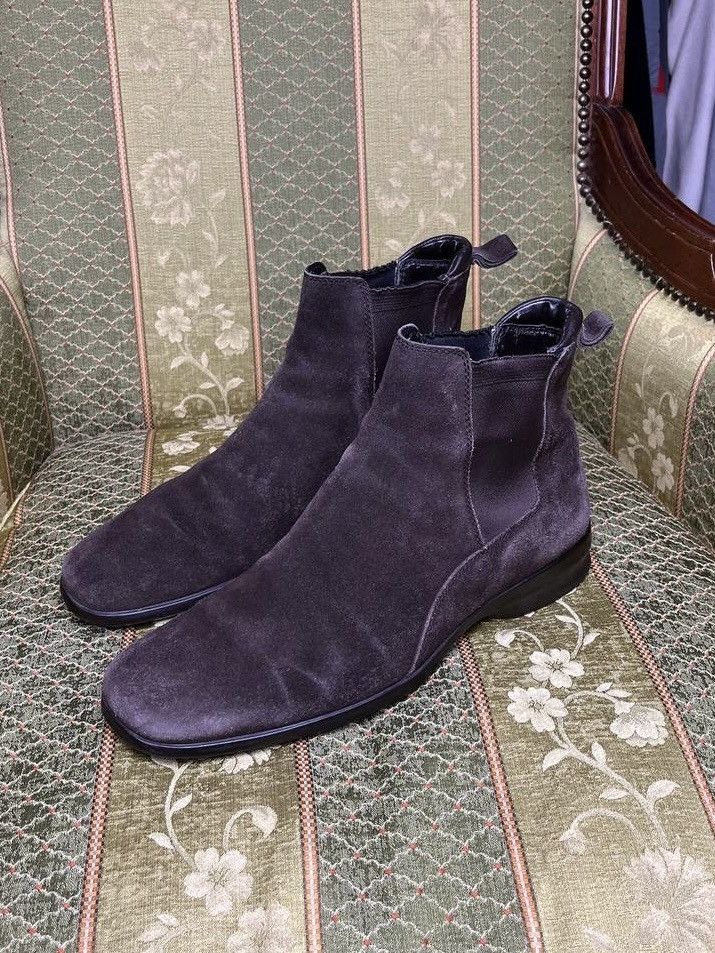 Ermenegildo Zegna Vintage Ermenegildo Zegna Suede Manchester Boots 43 Size US 10 / EU 43 - 1 Thumbnail