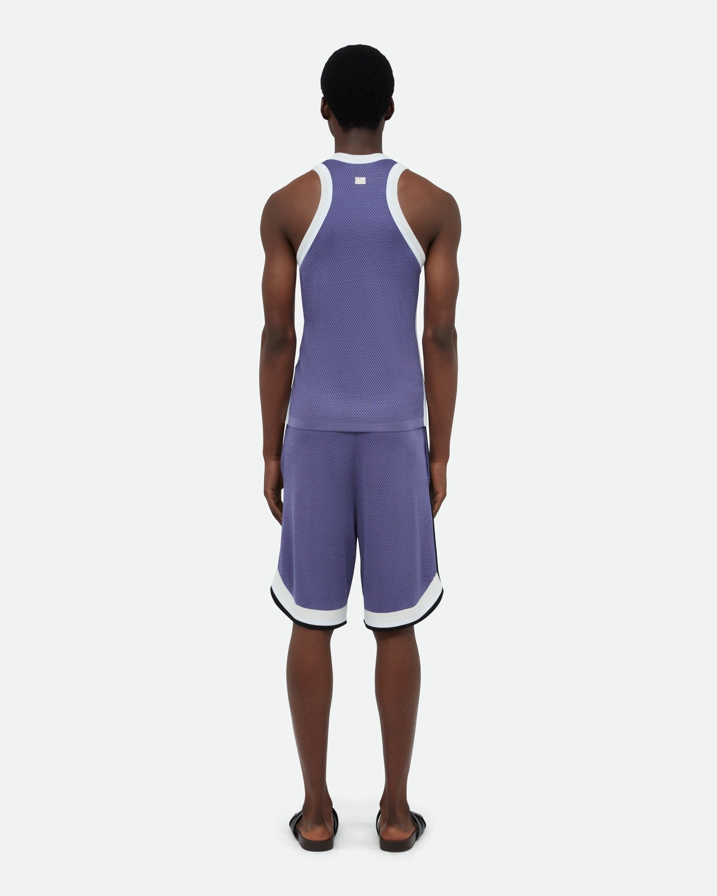 Wales Bonner o1mle0825 Unisex Rio Tank Top in Blue/White Size US M / EU 48-50 / 2 - 7 Thumbnail