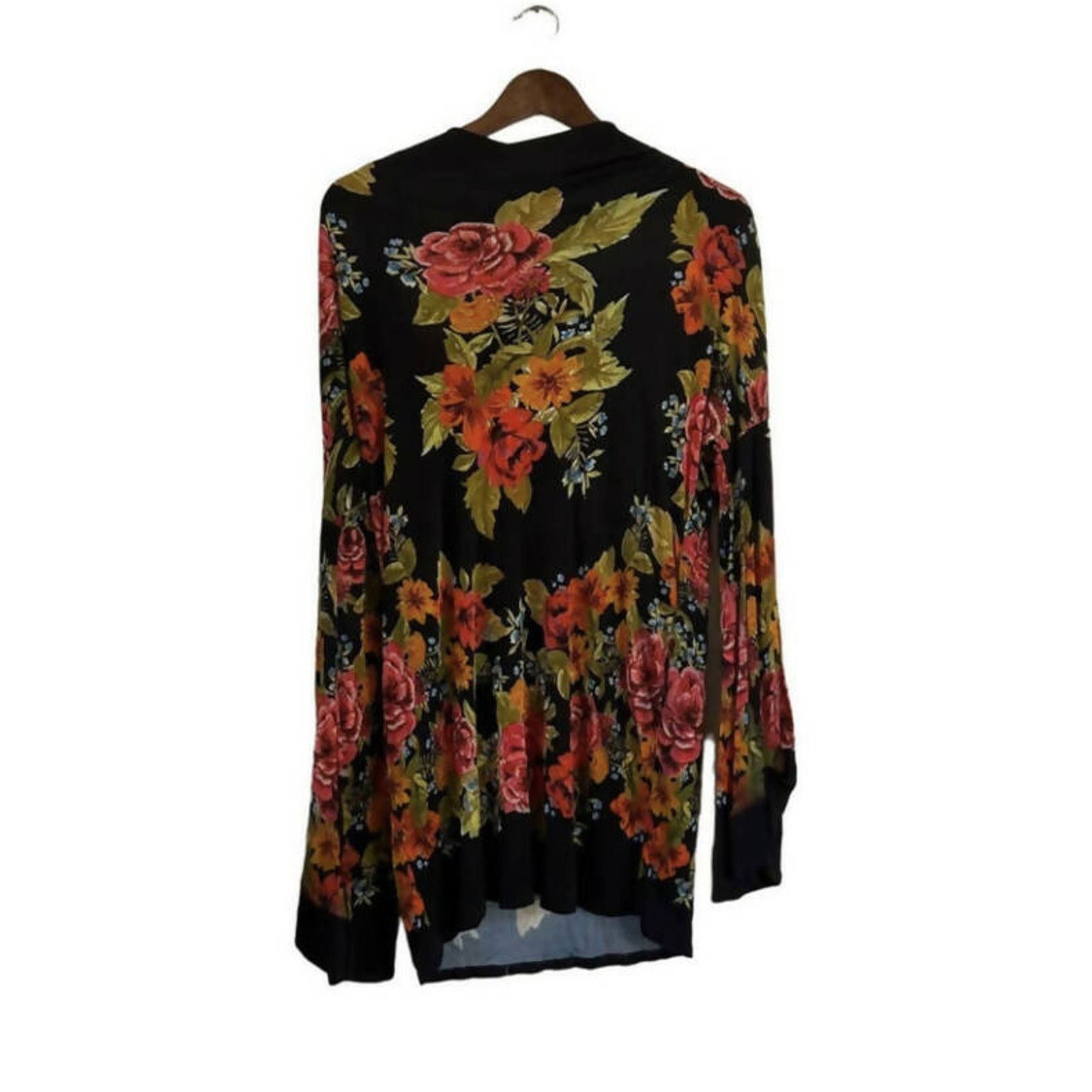 Free People Free People Long Sleeve Tie-Back Floral Dress Size XS / US 0-2 / IT 36-38 - 2 Thumbnail
